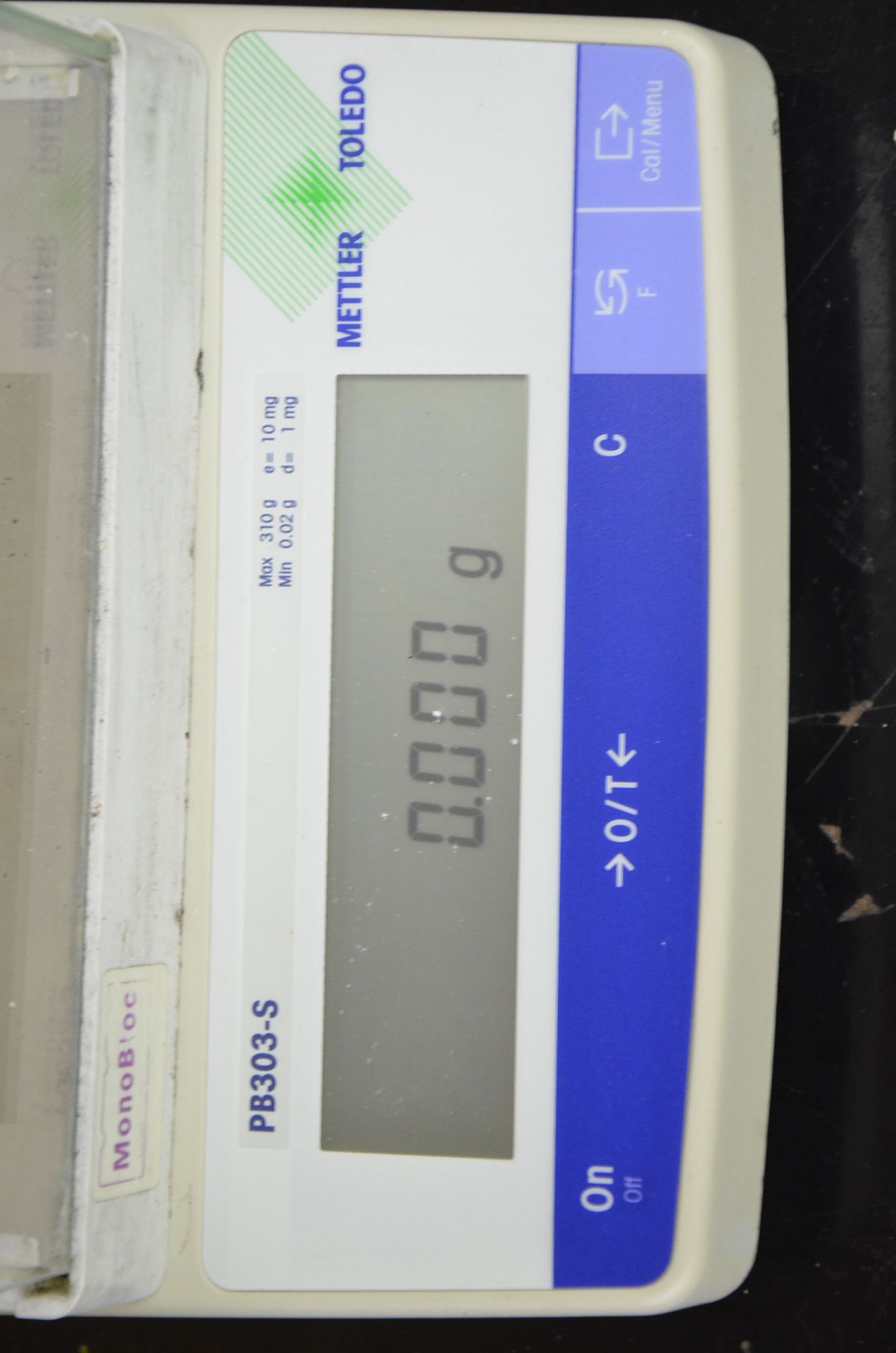 METLER-TOLEDO PB303-S MONO BLOC DIGITAL ANALYTICAL BALANCE SCALE WITH 310 g x 1 mg CAPACITY, DRAFT - Image 3 of 4