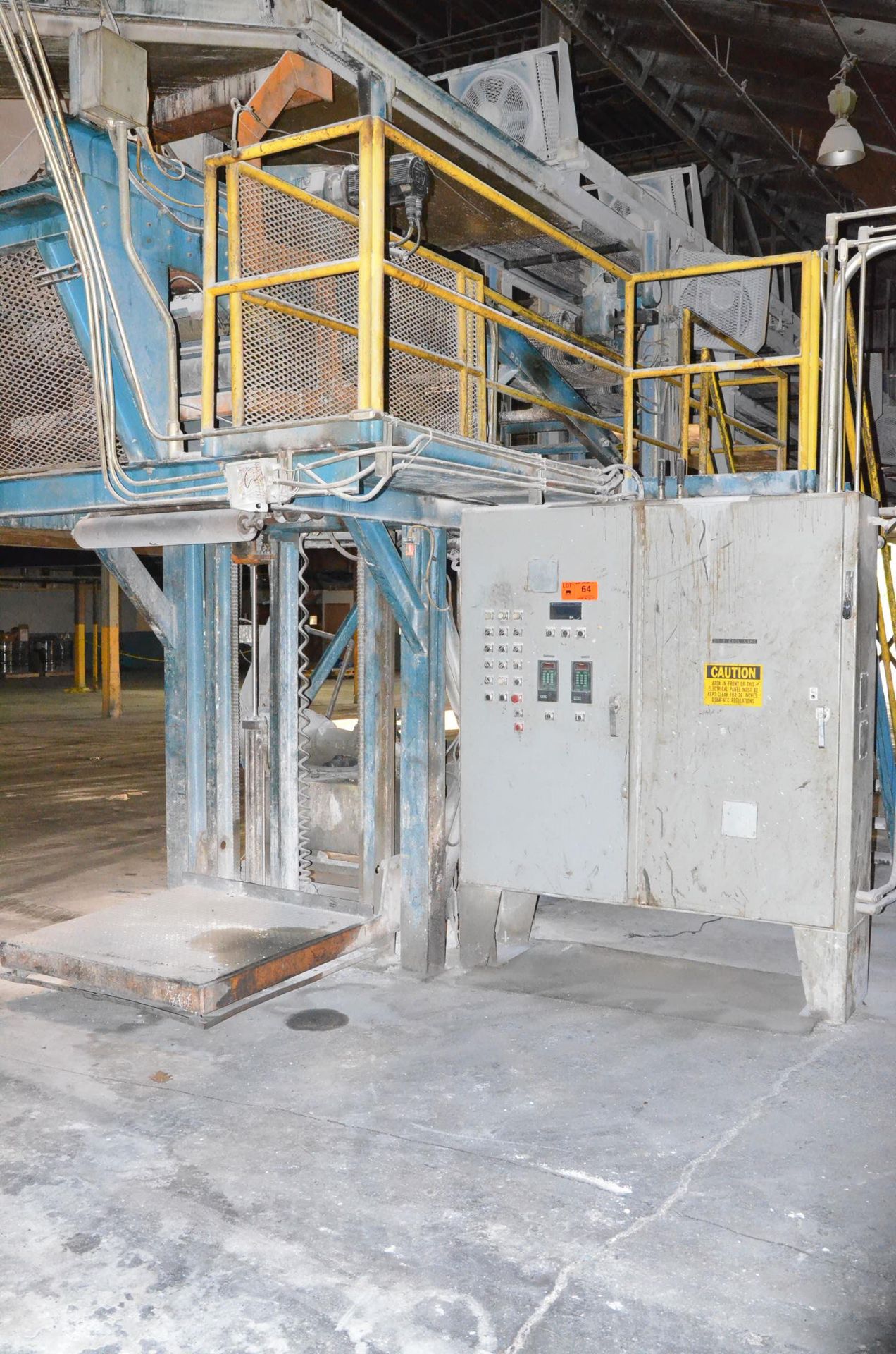 FENNER TCP AUTOMATIC STACKER WITH ALLEN BRADLEY PLC CONTROLS, AUTOMATIC SCRAP REJECT, PROGRAMMABLE