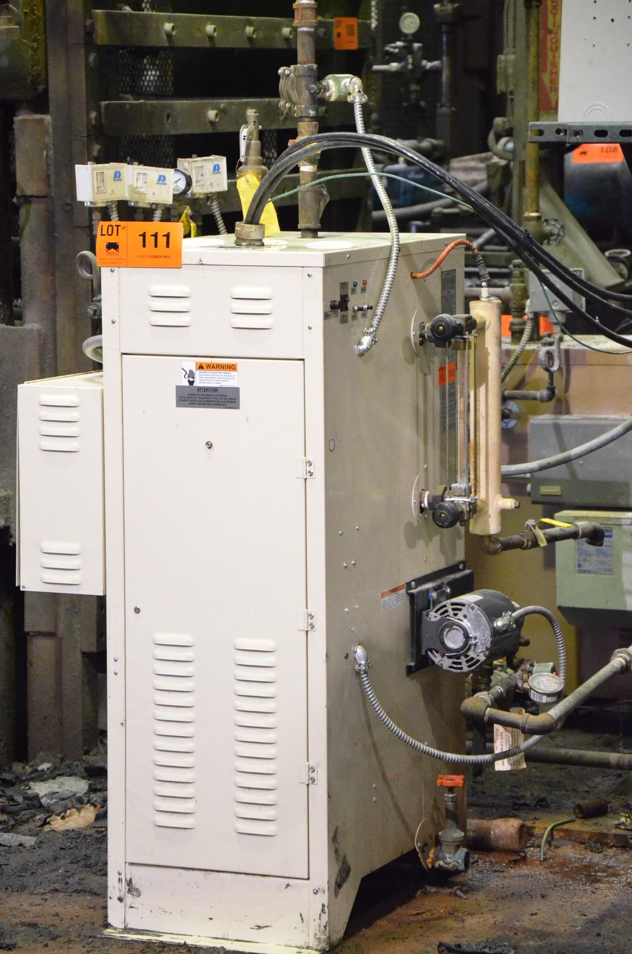 STERIS POWER PACK CH12-861-500 ELECTRIC STEAM BOILER WITH 120 KW HEATING ELEMENT, 420 LBS/HR - Image 2 of 3