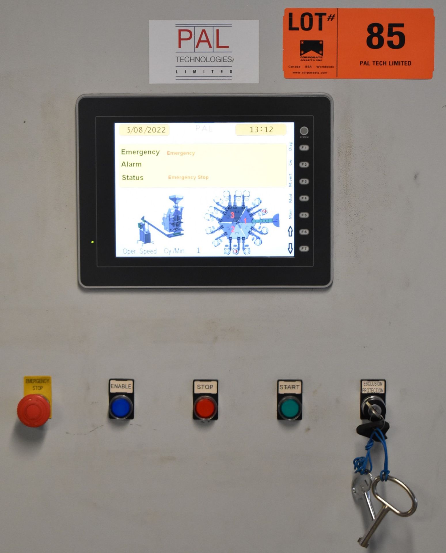 M700 POLY CONTROL CABINET WITH TOUCH SCREEN CONTROL & HP PC COMPUTER INTERFACE, S/N N/A (CI) - Image 2 of 5