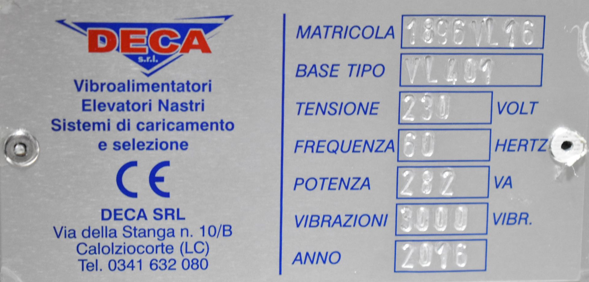 DECA (2016) VL401 ZERO-DEFECT AUTOMATIC COUNTING & FILLING STATION WITH TOUCHSCREEN DISPLAY, S/N N/A - Image 3 of 8