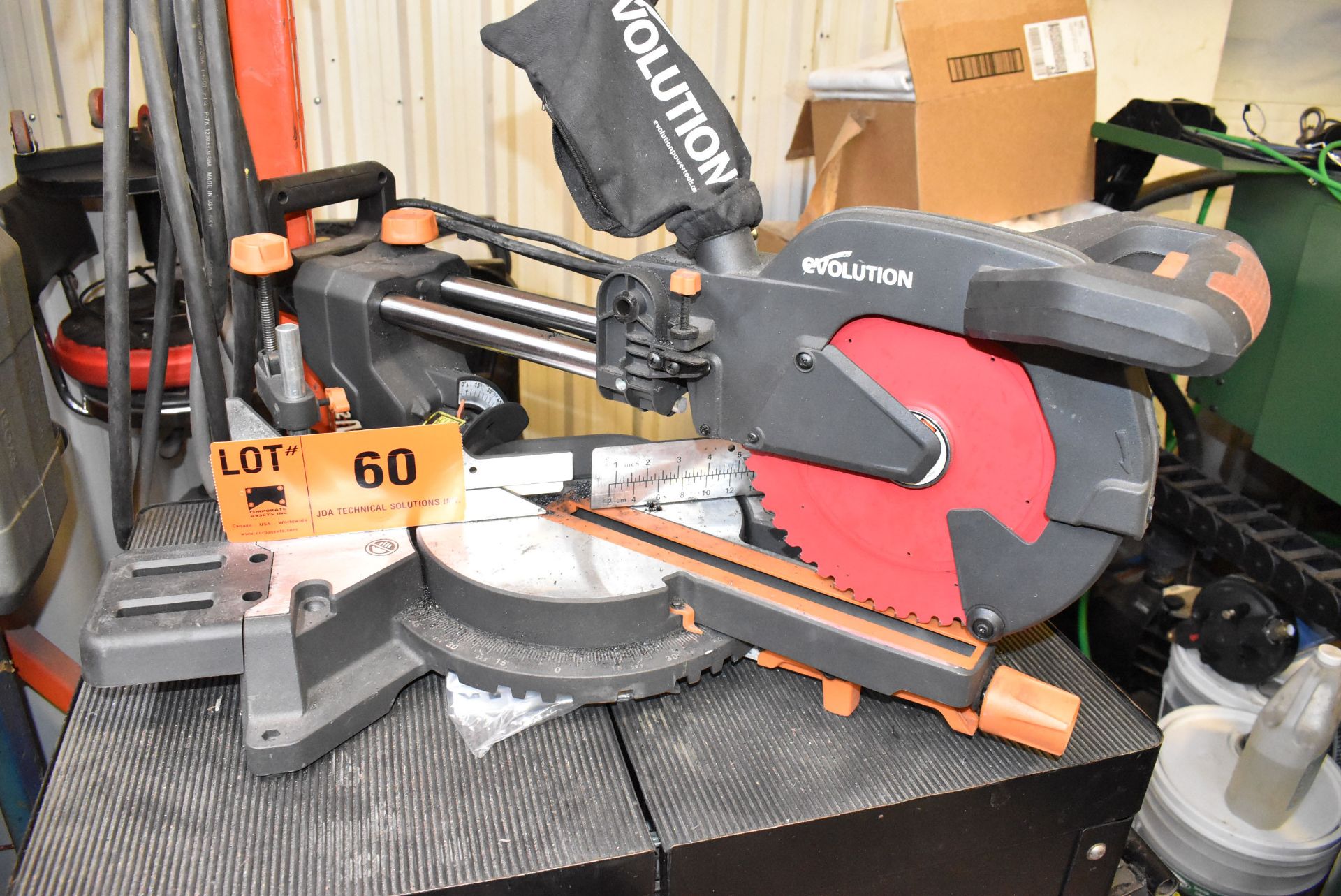 EVOLUTION (2020) 10" METAL CUTTING SLIDING COMPOUND MITRE SAW, S/N R255SMSP-L1912US00449