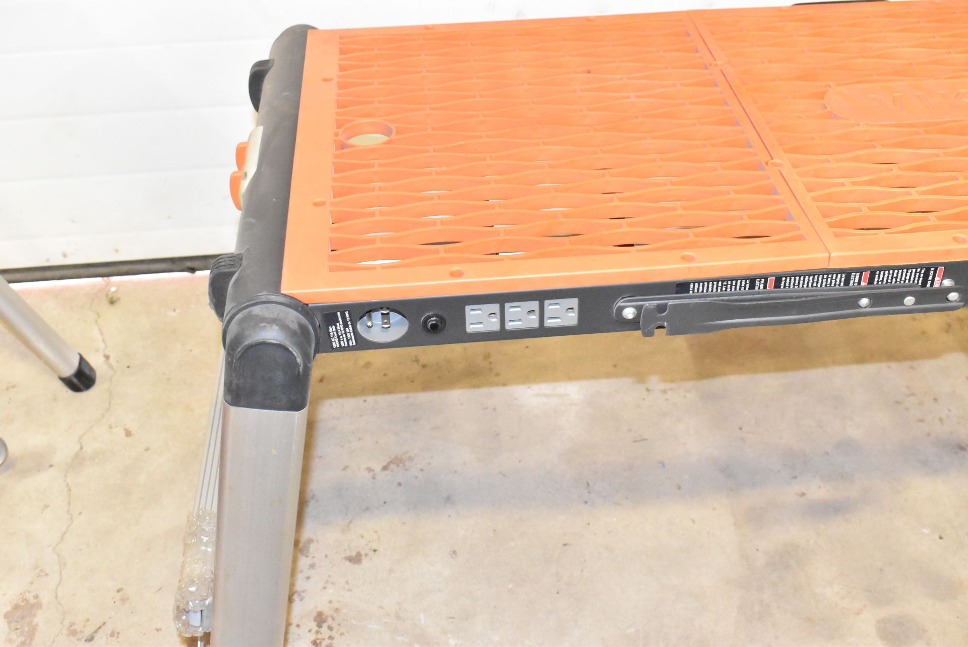 VIKA V16200G1 TWOFOLD FOLDING WORK PLATFORM WITH ELECTRICAL OUTLETS, S/N FD1119 03979 - Image 2 of 3