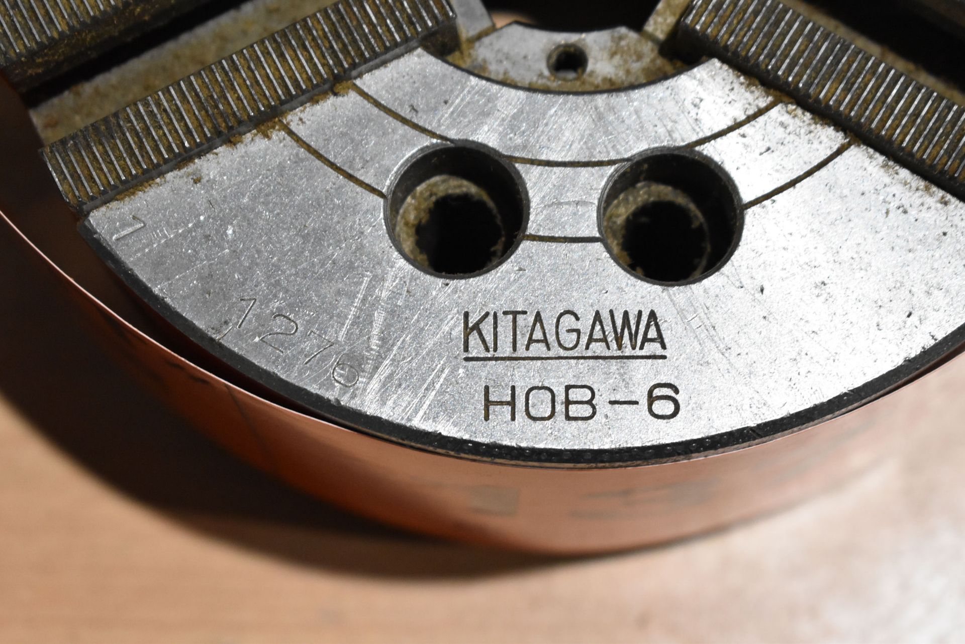 KITAGAWA H0B-6 6" HYDRAULIC 3-JAW CHUCK, S/N N/A - Image 2 of 3