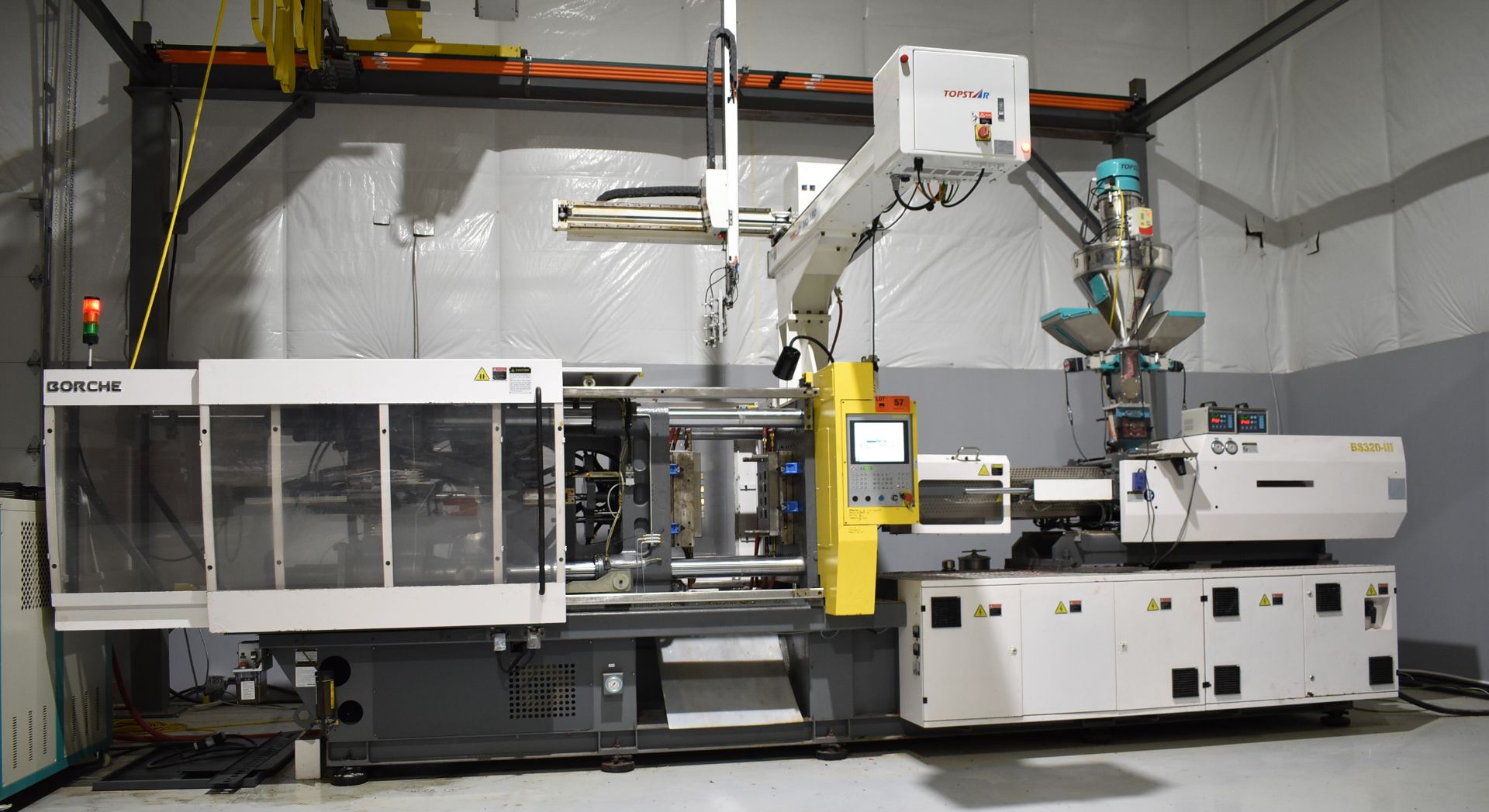 BORCHE (2018) BS 320-III 360-TON HORIZONTAL PLASTIC INJECTION MOLDING MACHINE WITH BORCHE CNC - Image 2 of 18