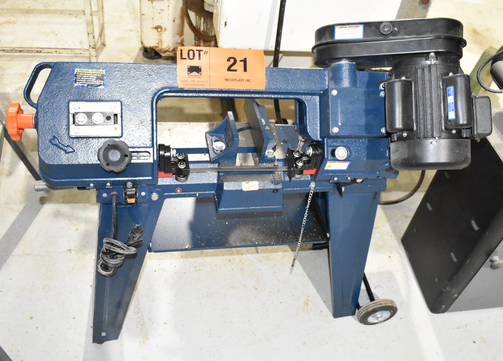 4-1/2" METAL CUTTING BANDSAW WITH 80, 120 AND 200 FT/MIN SPEEDS, S/N N/A