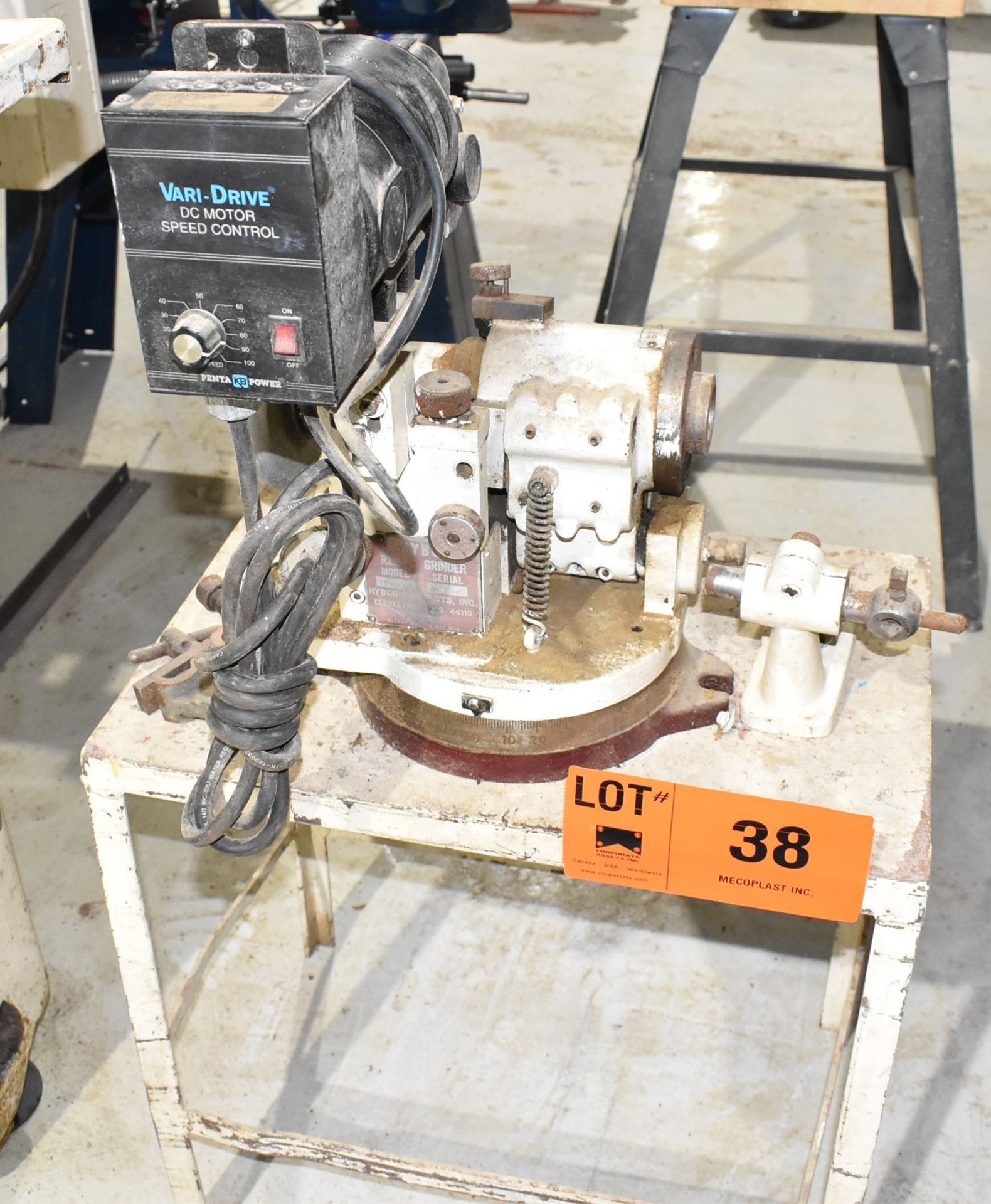HYBCO 2100-SB RELIEF GRINDER ATTACHMENT, S/N RF-887