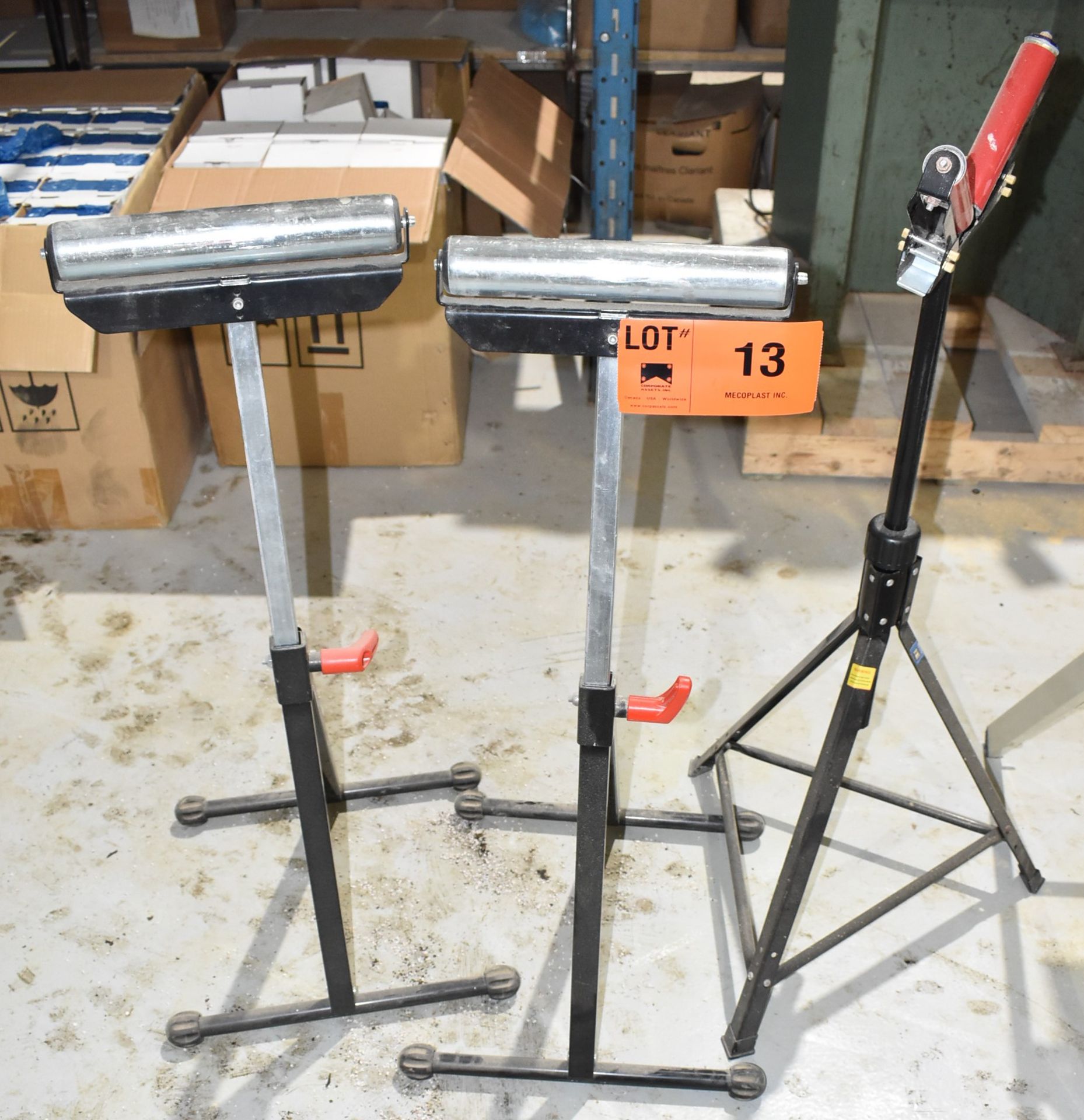 LOT/ (3) ROLLER STANDS