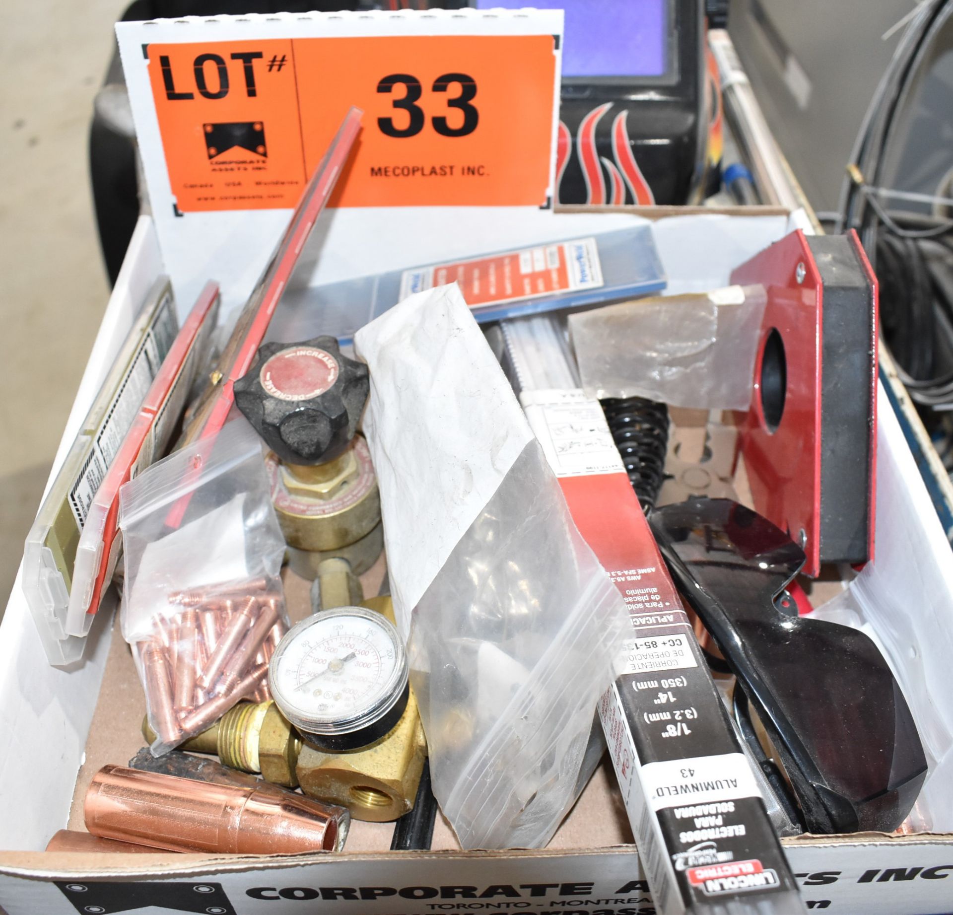 LOT/ WELDING CONSUMABLES AND FACE SHIELD - Image 2 of 5