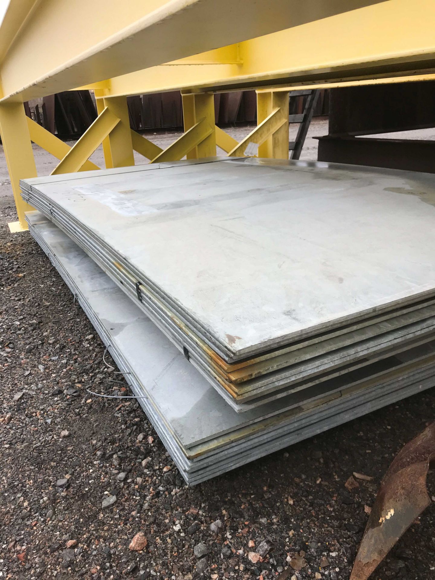 LOT/ (APPROX. 24) 5'X10'X3/8" GALVANIZED STEEL SHEETS (LOCATED AT HWY 6 1 INCO RD, THOMPSON, MB) - Image 2 of 3