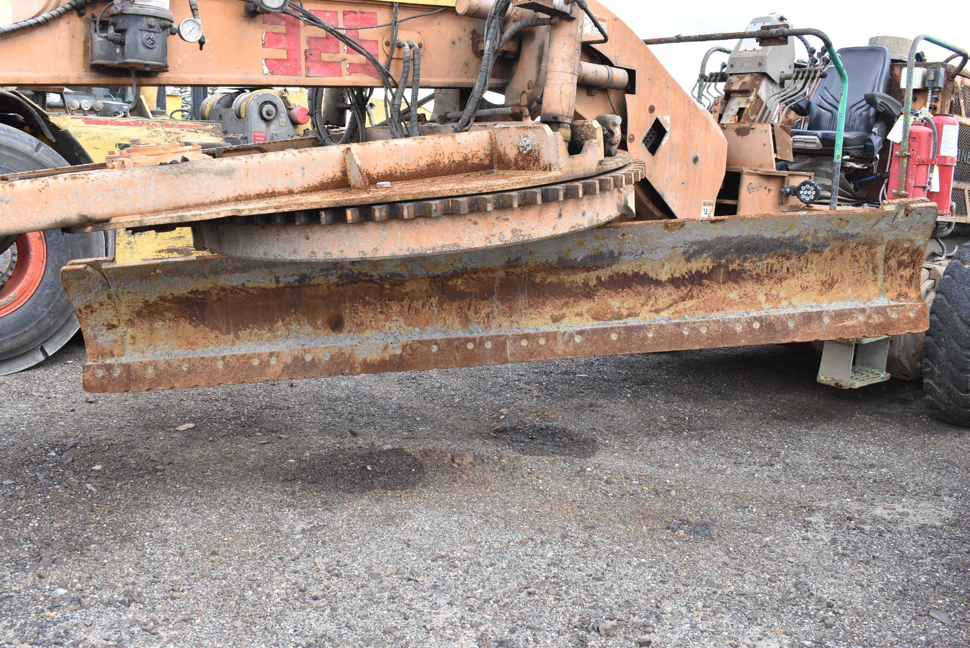 CASE M845 DHP MINE MASTER GRADER WITH CUMMINS DIESEL ENGINE, 142" BLADE, (3) PALLETS OF SPARE PARTS, - Image 2 of 37