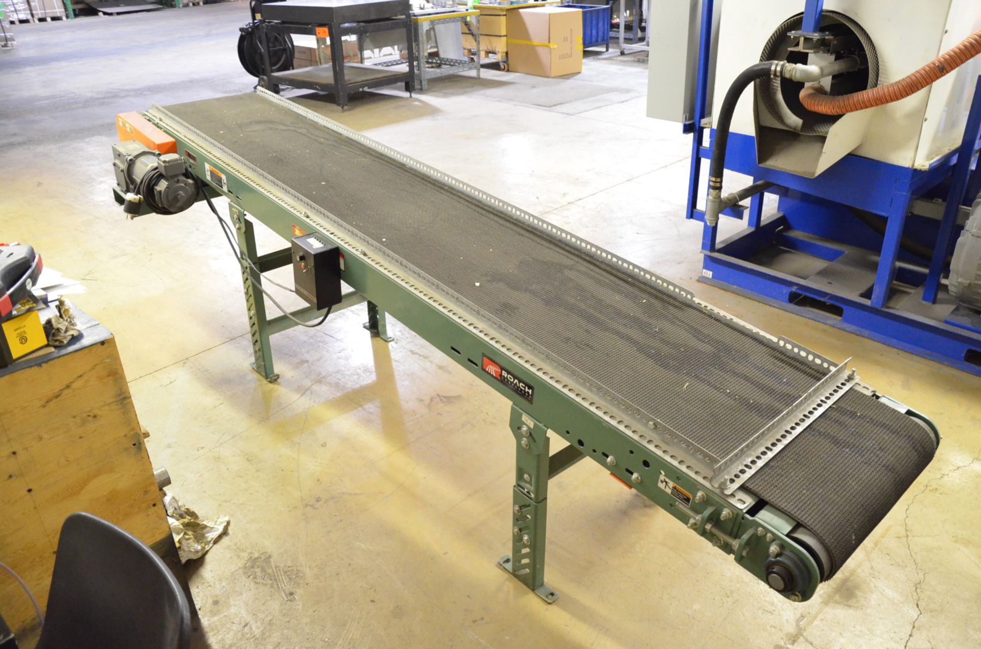 ROACH 120"X18" ADJUSTABLE BELT CONVEYOR, S/N: N/A - Image 3 of 6