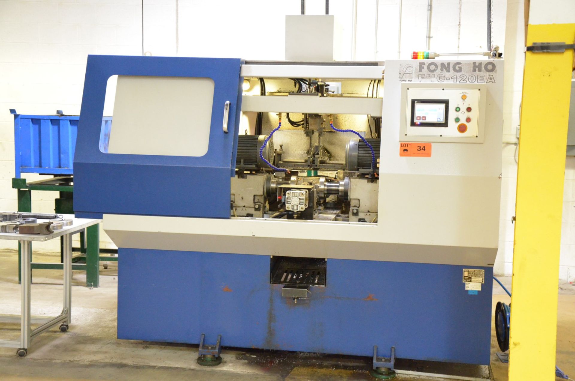 FH MACHINERY (2013) FHC-120EA CNC AUTOMATIC OPPOSING SPINDLE CHAMFERING MACHINE WITH SHIHLIN EA-12 - Image 4 of 19