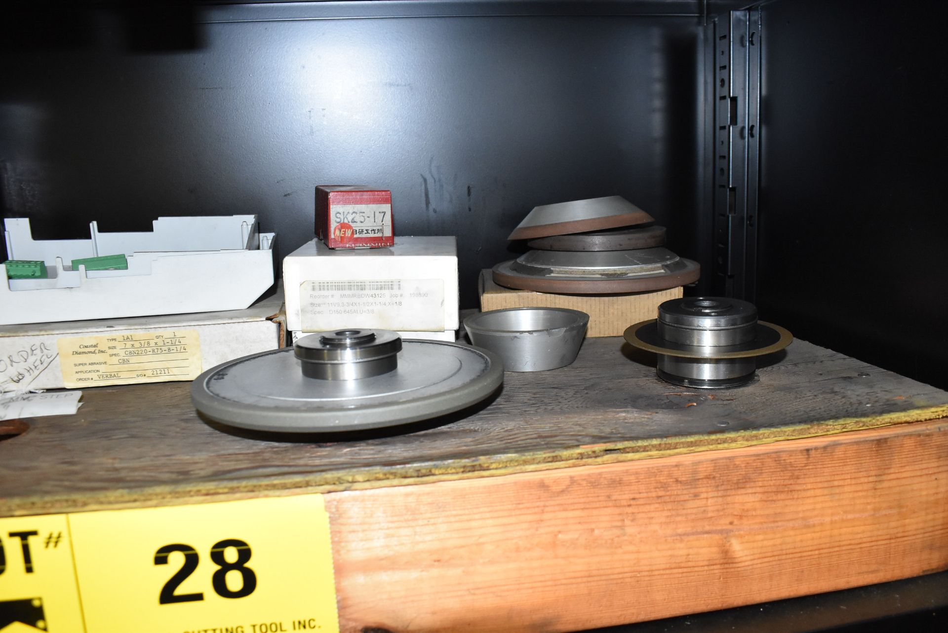 LOT/ CONTENTS OF SHELF CONSISTING OF GRINDING SPINDLES AND SUPPLIES - Image 3 of 3