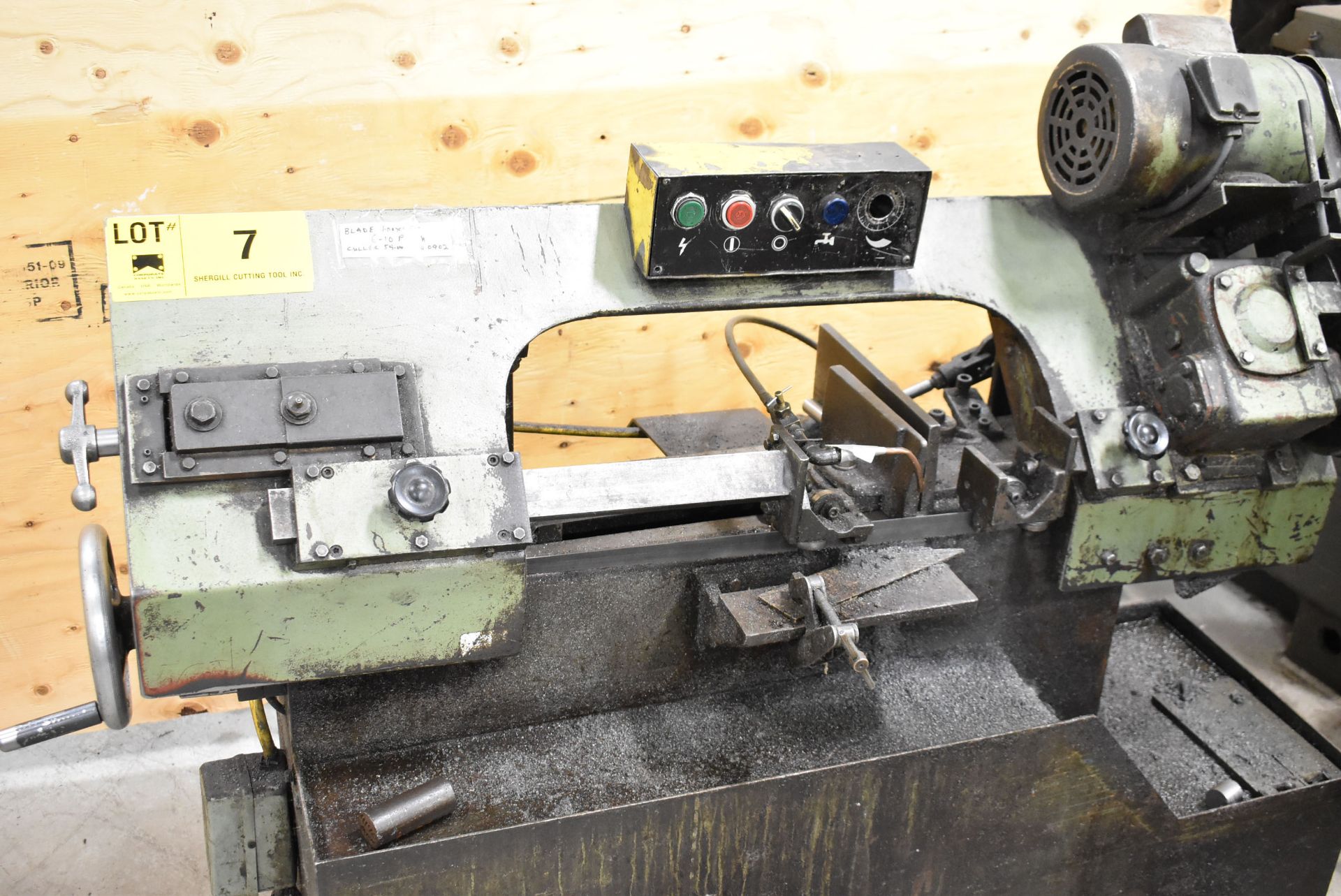 CANADIAN TOOL 10" HORIZONTAL BAND SAW, 120V/1PH/60HZ, S/N 10180 (CI) [RIGGING FEE FOR LOT #7 - $50 - Image 2 of 6