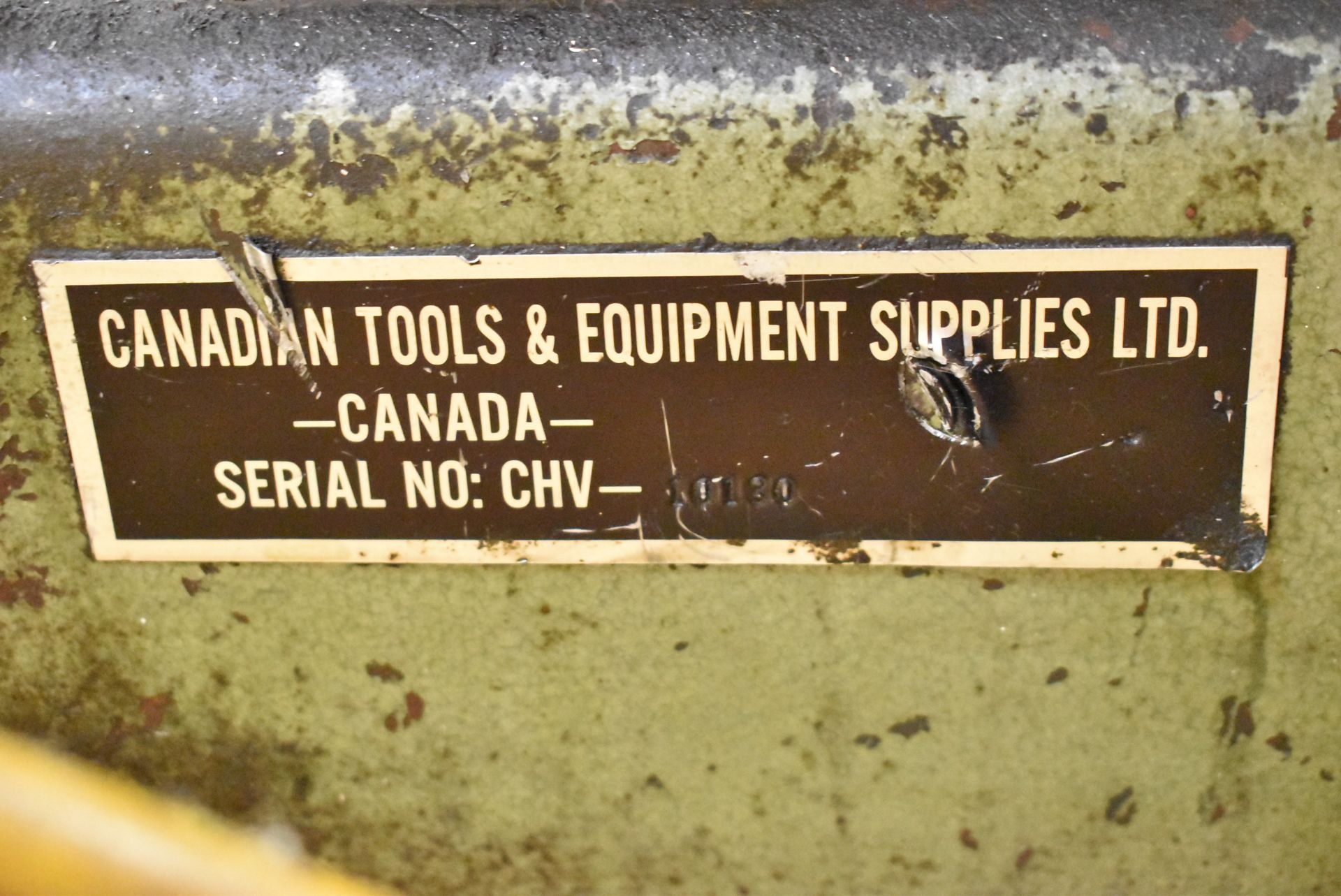 CANADIAN TOOL 10" HORIZONTAL BAND SAW, 120V/1PH/60HZ, S/N 10180 (CI) [RIGGING FEE FOR LOT #7 - $50 - Image 6 of 6