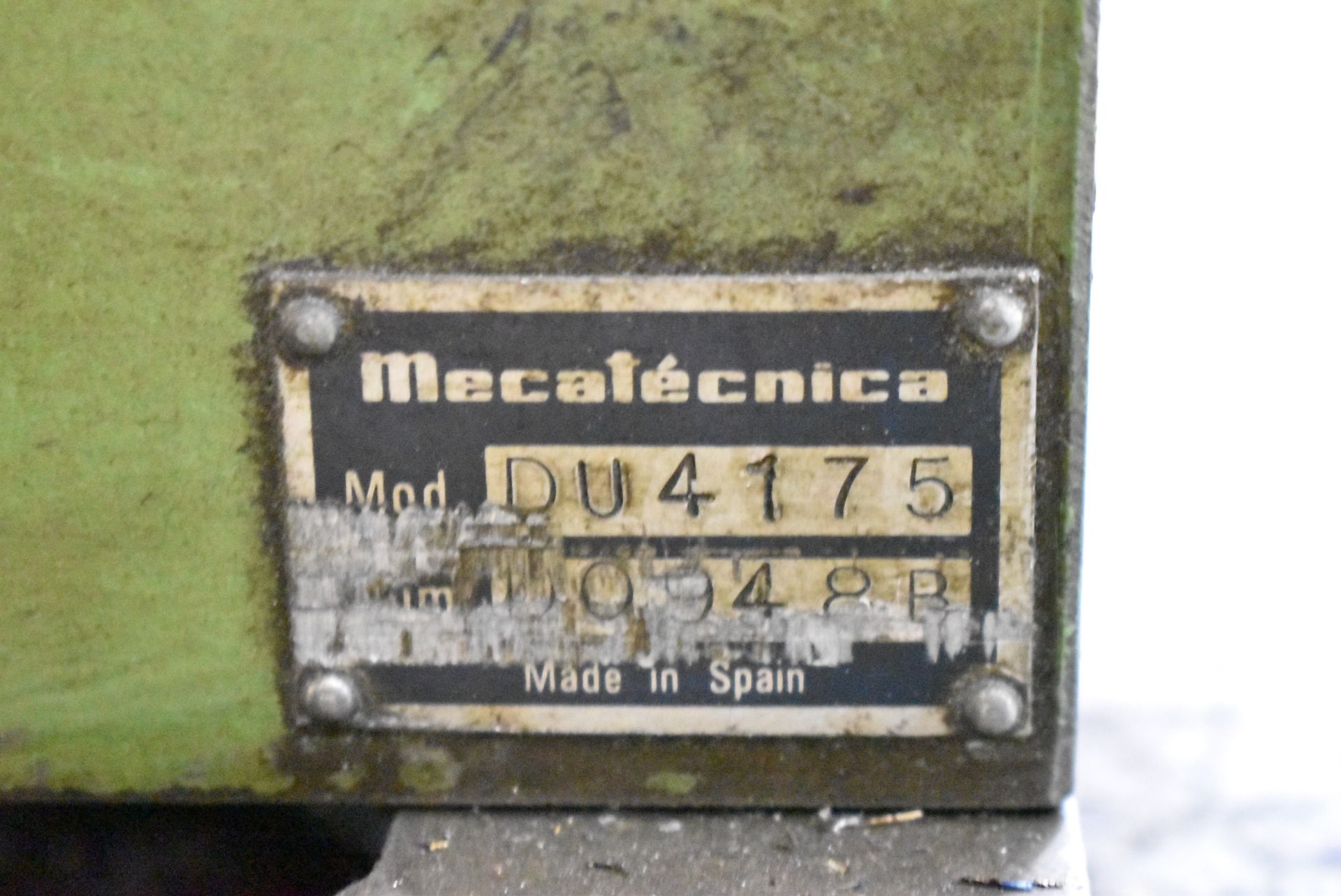 MECATECNICA DU4175 INDEXING HEAD WITH 6" 3-JAW CHUCK AND TAILSTOCK, S/N N/A - Image 3 of 4