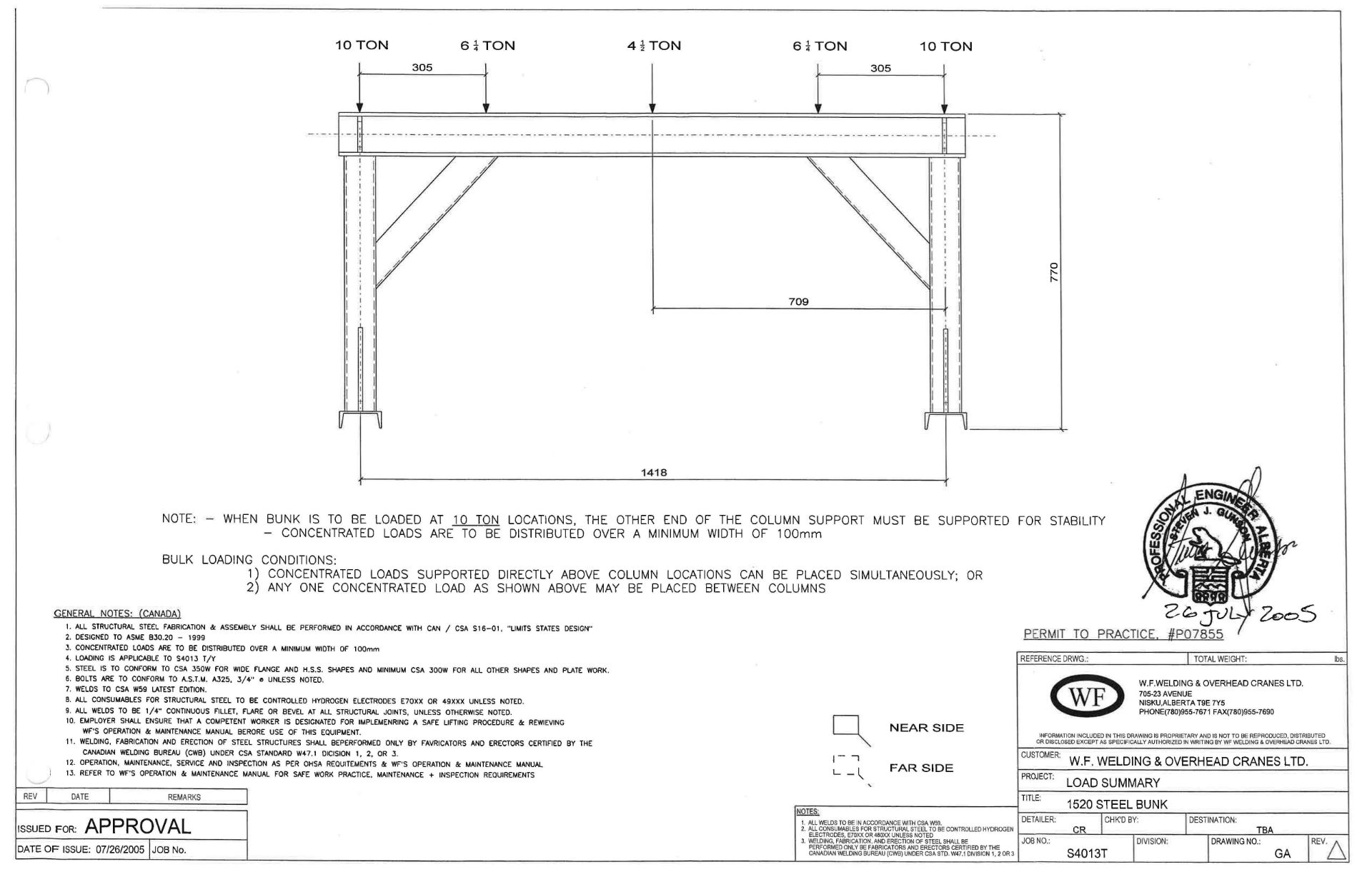 LOT/ (11) ENGINEERED 1520 STEEL BUNK SAWHORSES WITH 9000 LBS CAPACITY RATING, 60"L X 30" H [ - Image 2 of 2