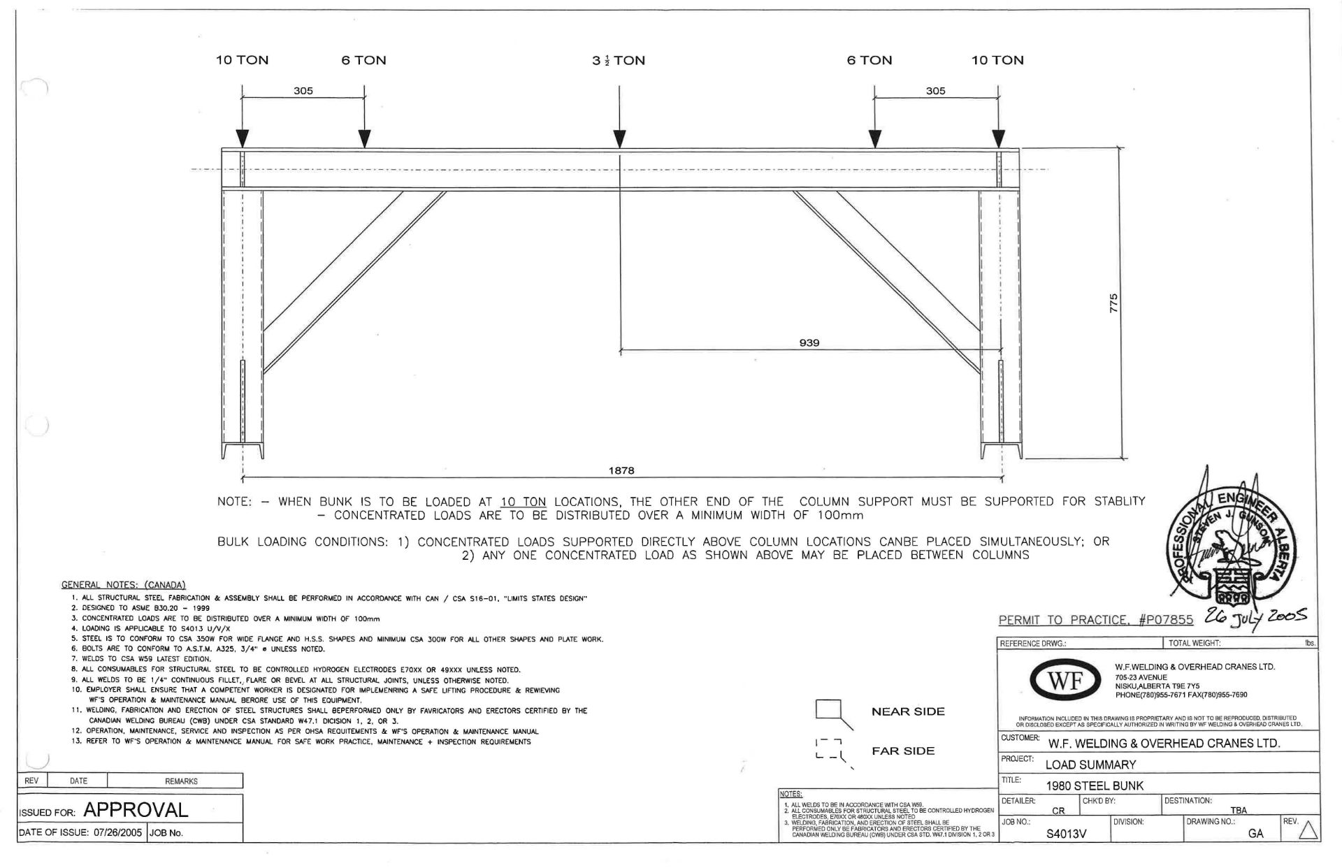 LOT/ (23) ENGINEERED 1980 STEEL BUNK SAWHORSES WITH 7000 LBS CAPACITY RATING, 78"L X 30" H [ - Image 2 of 2