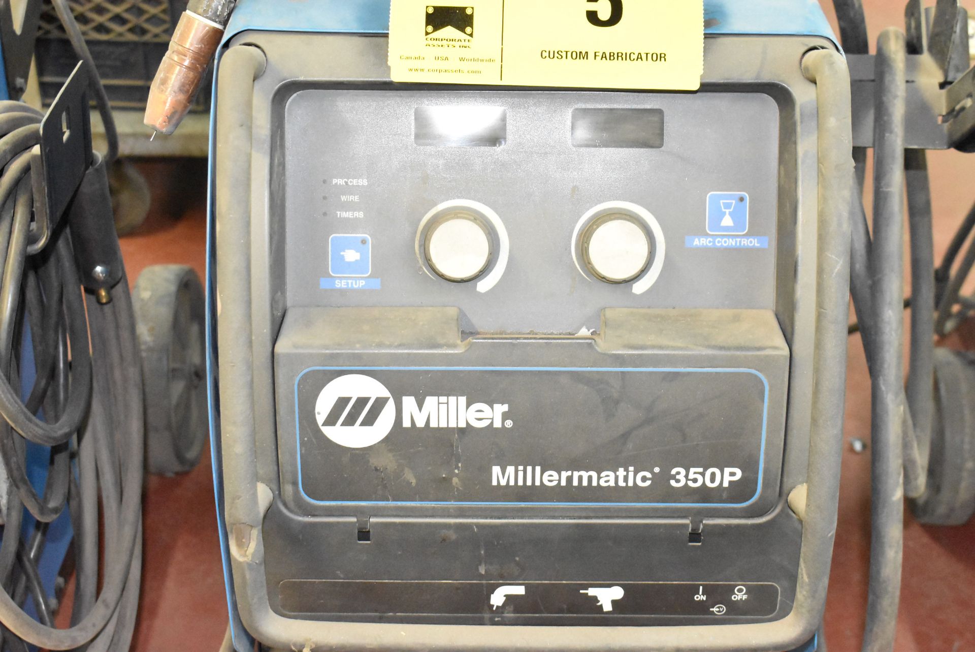 MILLER (2006) MILLERMATIC 350P digital portable MIG welder with cables & gun, s/n: LG341451B [ - Image 2 of 3