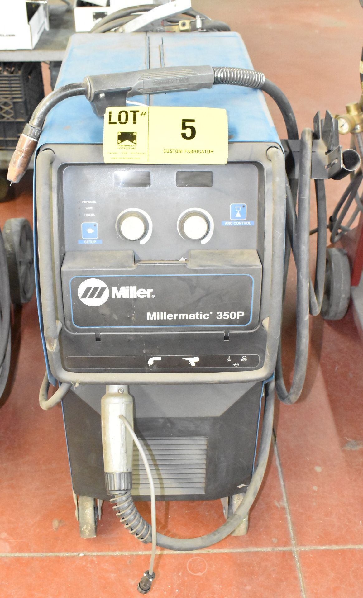 MILLER (2006) MILLERMATIC 350P digital portable MIG welder with cables & gun, s/n: LG341451B [