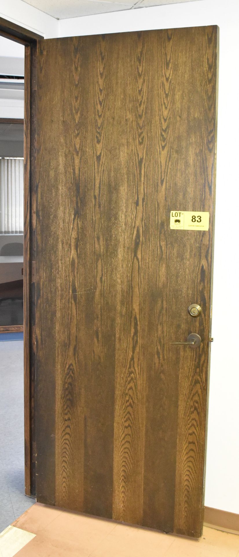 LOT/ (10) 94.5"x35" wooden doors with hardware throughout office