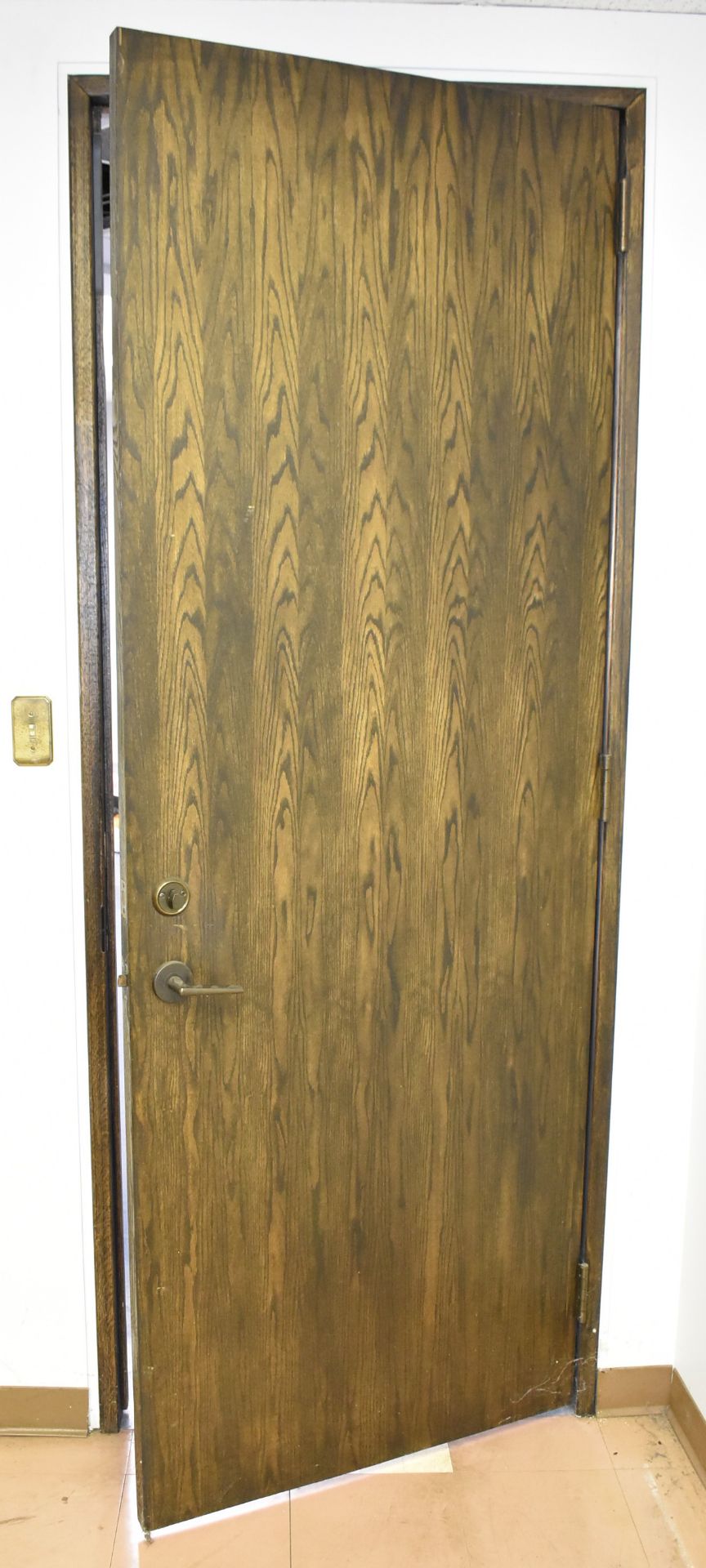 LOT/ (10) 94.5"x35" wooden doors with hardware throughout office - Image 2 of 4