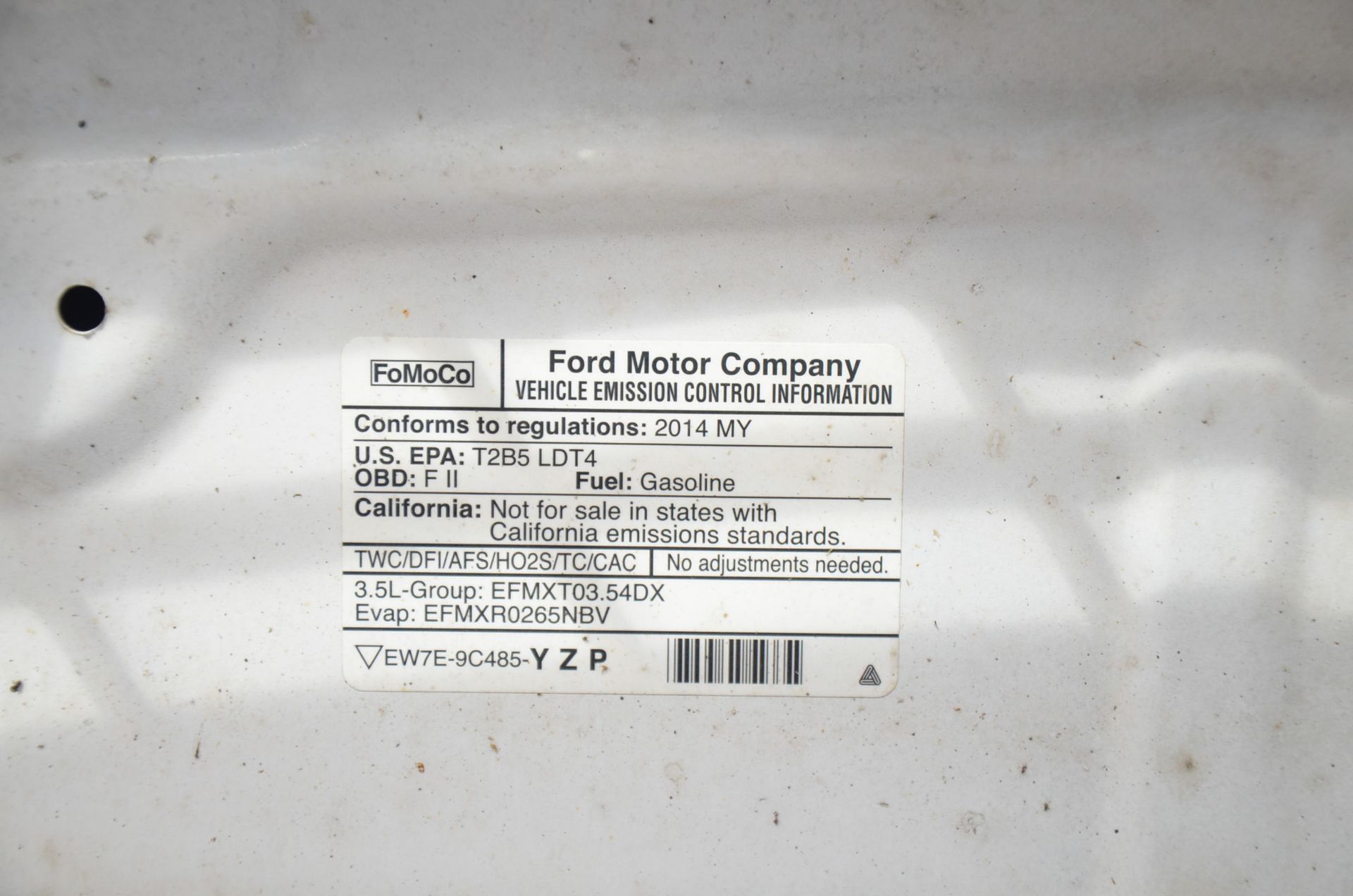 FORD (2014) F150 XLT CREW CAB PICKUP TRUCK WITH 3.5 L V6 ECO BOOST GAS ENGINE, AUTO TRANSMISSION, - Image 13 of 15