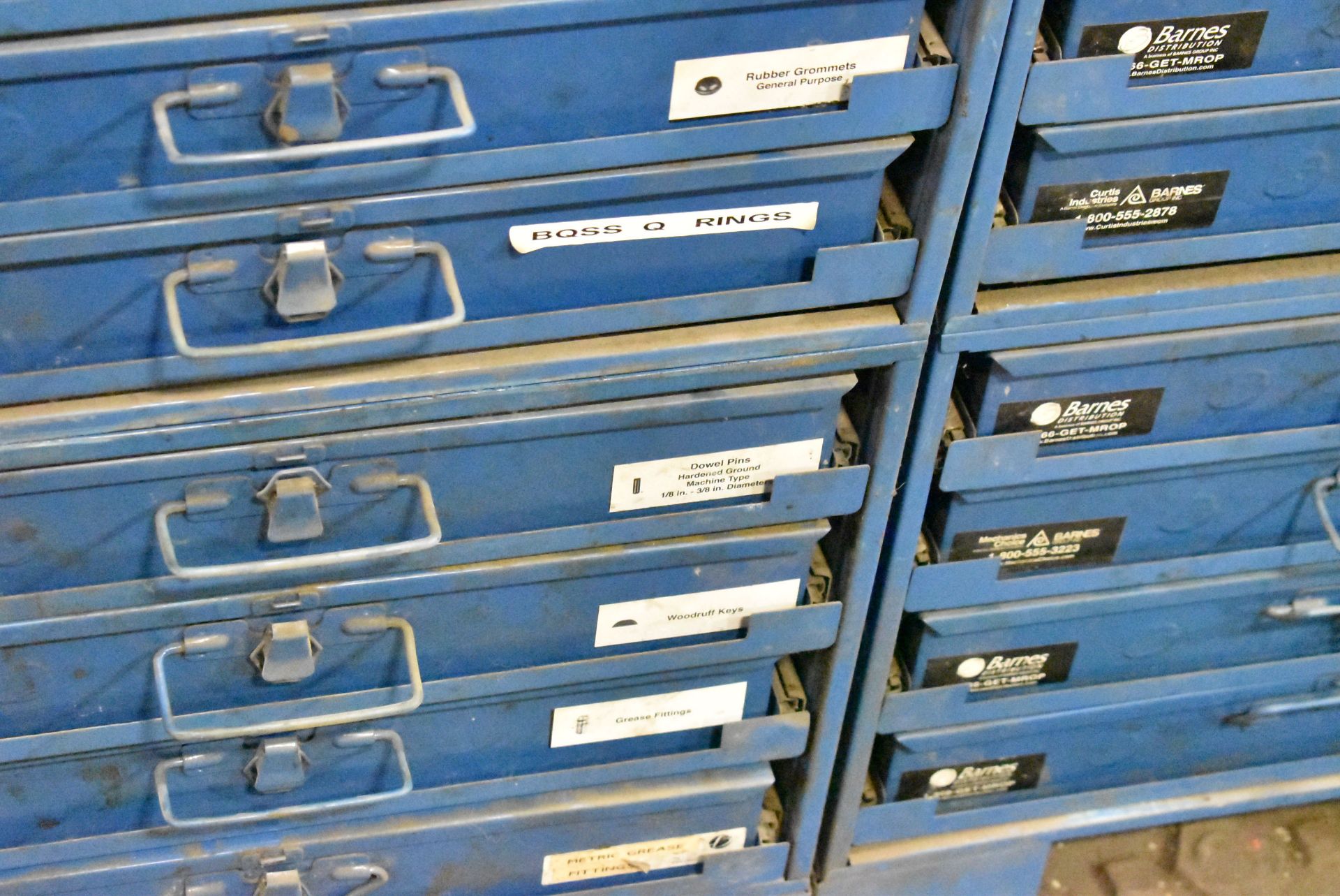 LOT/ INDEX CABINET WITH CONTENTS CONSISTING OF O-RINGS AND RETAINING RINGS (LOCATED AT 1891 - Image 4 of 4