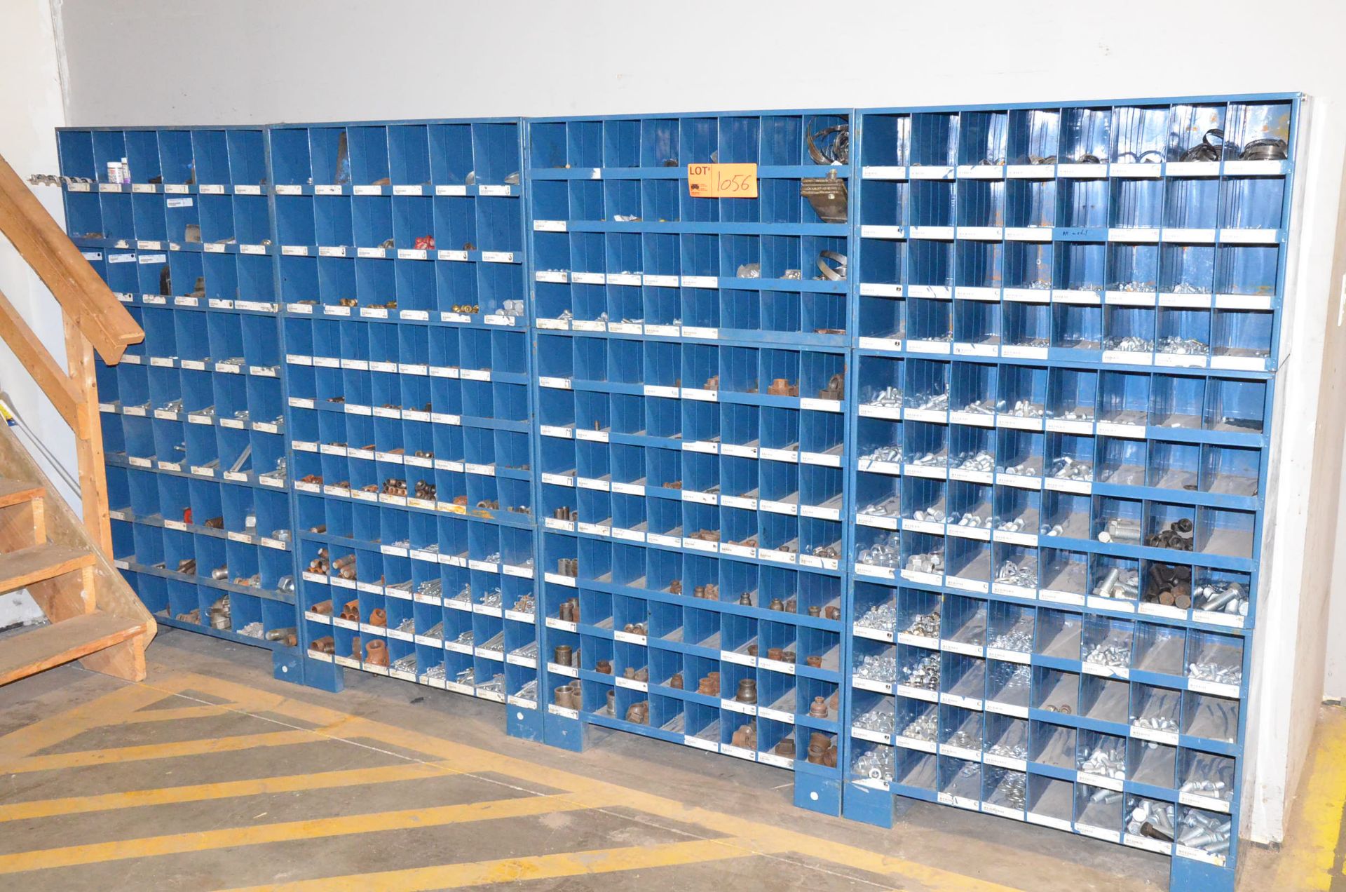 LOT/ PIGEON HOLE CABINETS WITH HARDWARE (LOCATED AT 169A S SERVICE RD, GRIMSBY, ON, L3M 4H6)