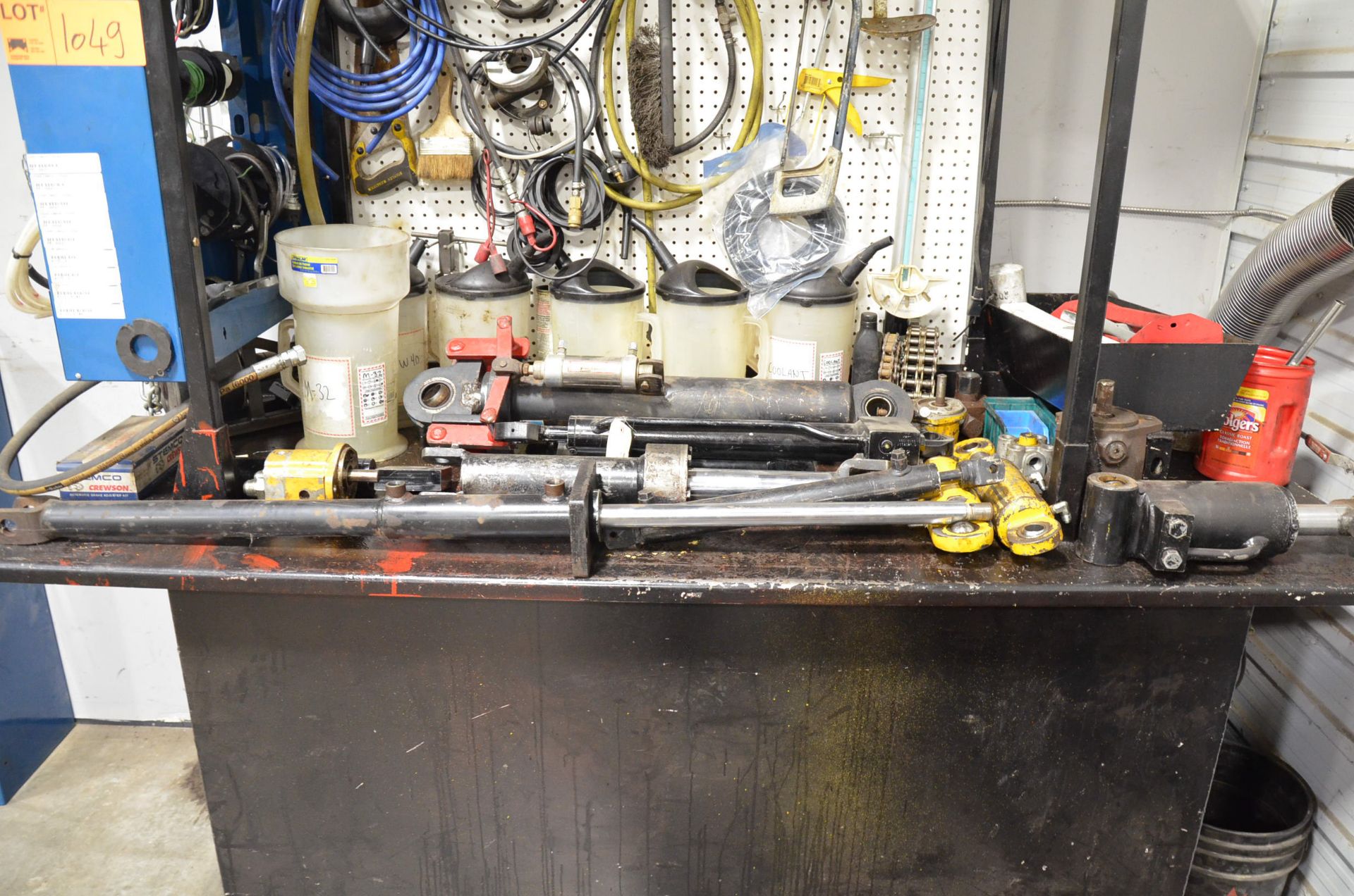 LOT/ HYDRAULIC TEST BENCH WITH PUMP, TANK AND SUPPLIES, S/N N/A (LOCATED AT 169A S SERVICE RD, - Image 2 of 4