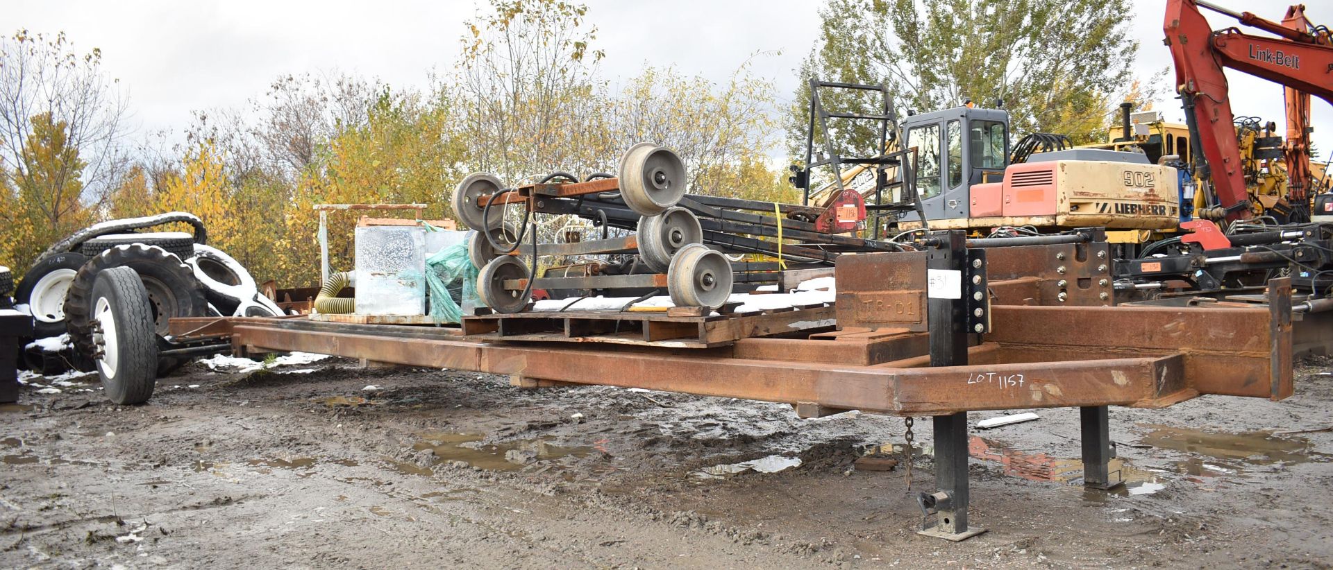 CUSTOM SINGLE AXLE YARD TRAILER S/N N/A (TR-01) (YARD TRAILER ONLY - NOT REGISTERED - NOT PLATED) (