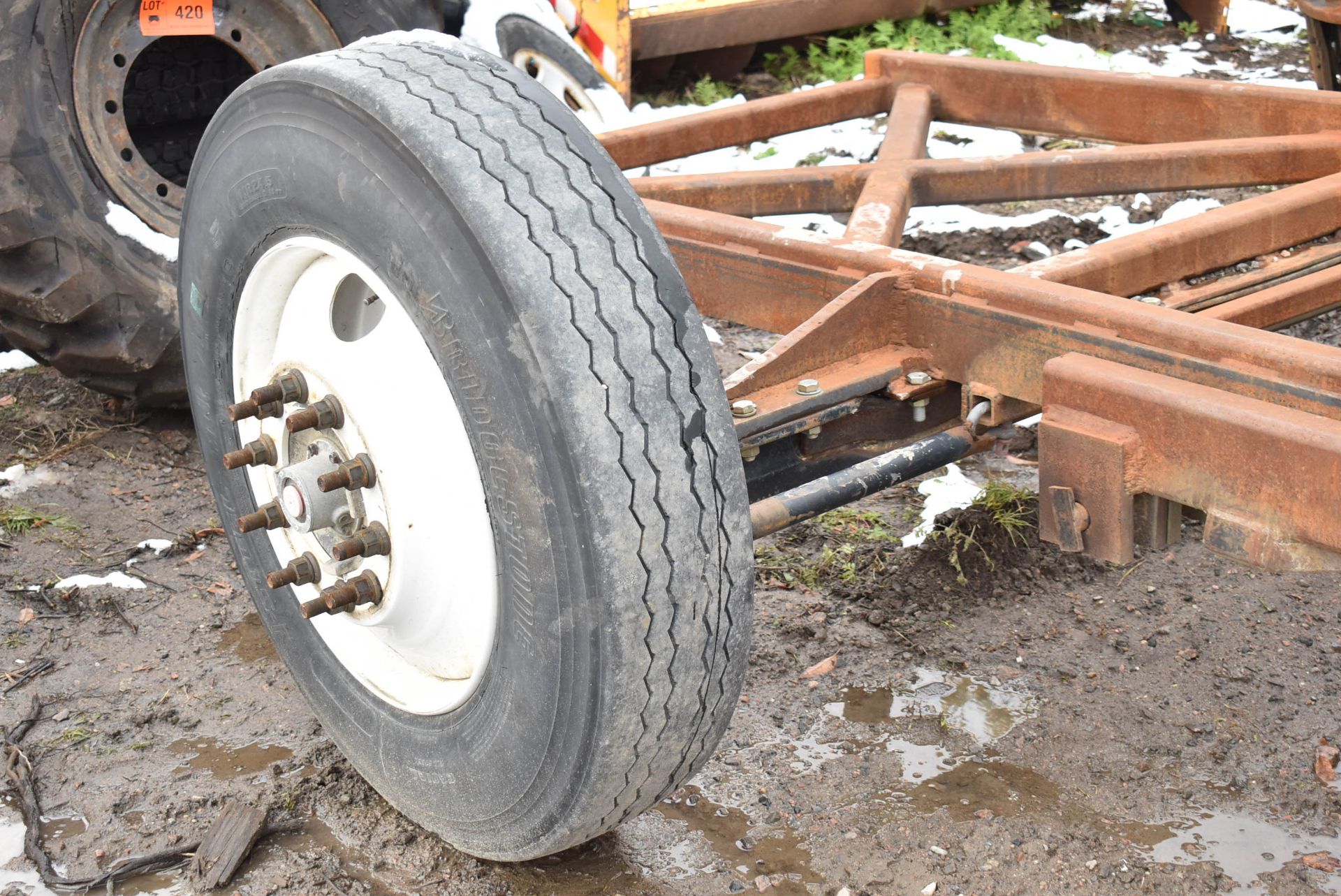 CUSTOM SINGLE AXLE YARD TRAILER S/N N/A (TR-01) (YARD TRAILER ONLY - NOT REGISTERED - NOT PLATED) ( - Image 4 of 5