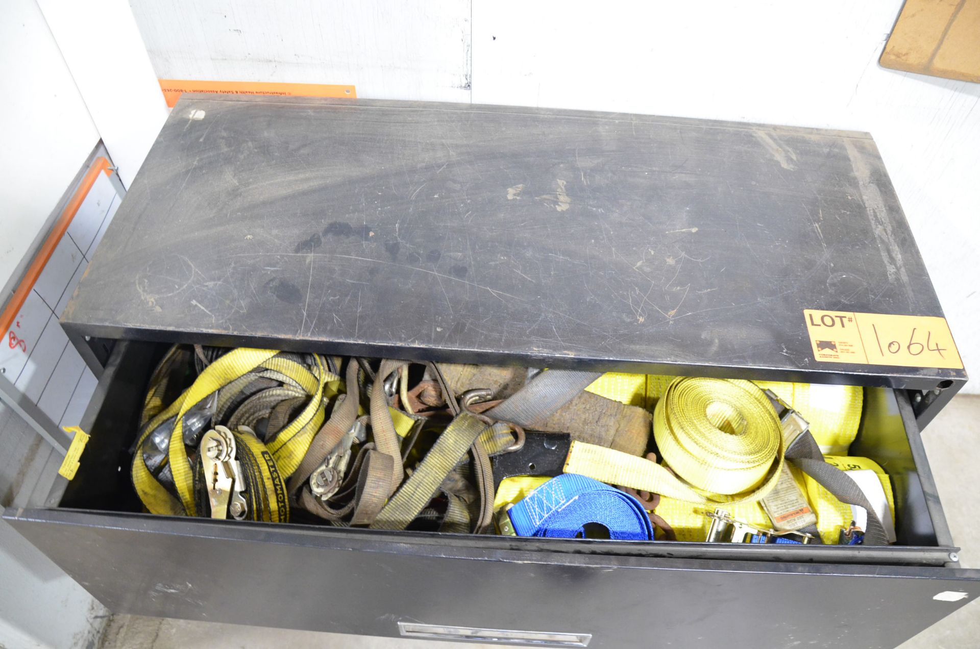 LOT/ CABINET WITH STRAPS, BALLS AND PINTLE HOOKS (LOCATED AT 169A S SERVICE RD, GRIMSBY, ON, L3M - Image 2 of 2