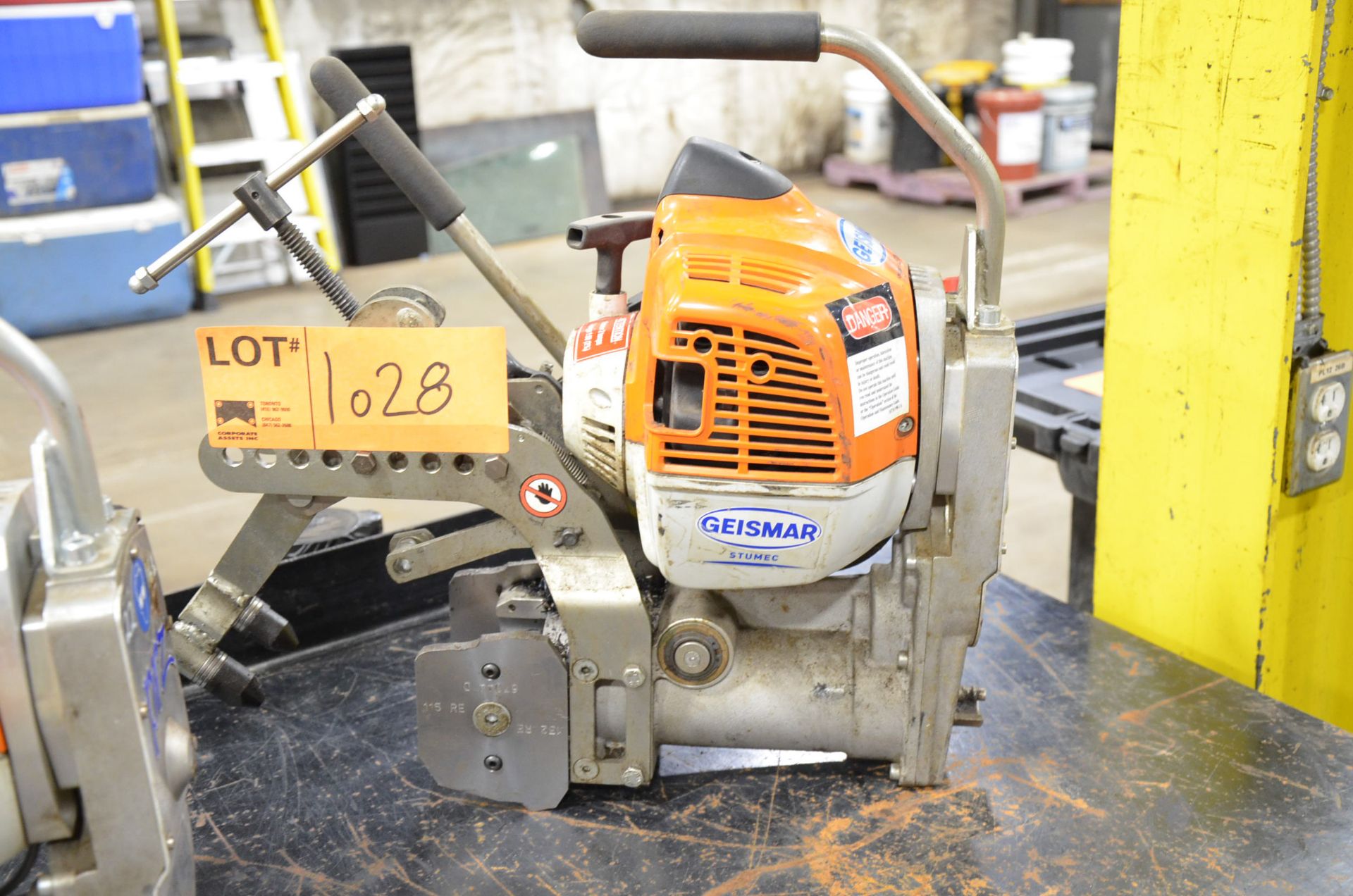 GEISMAR STIHL GAS POWERED RAIL DRILL, S/N N/A (LOCATED AT 169A S SERVICE RD, GRIMSBY, ON, L3M 4H6)