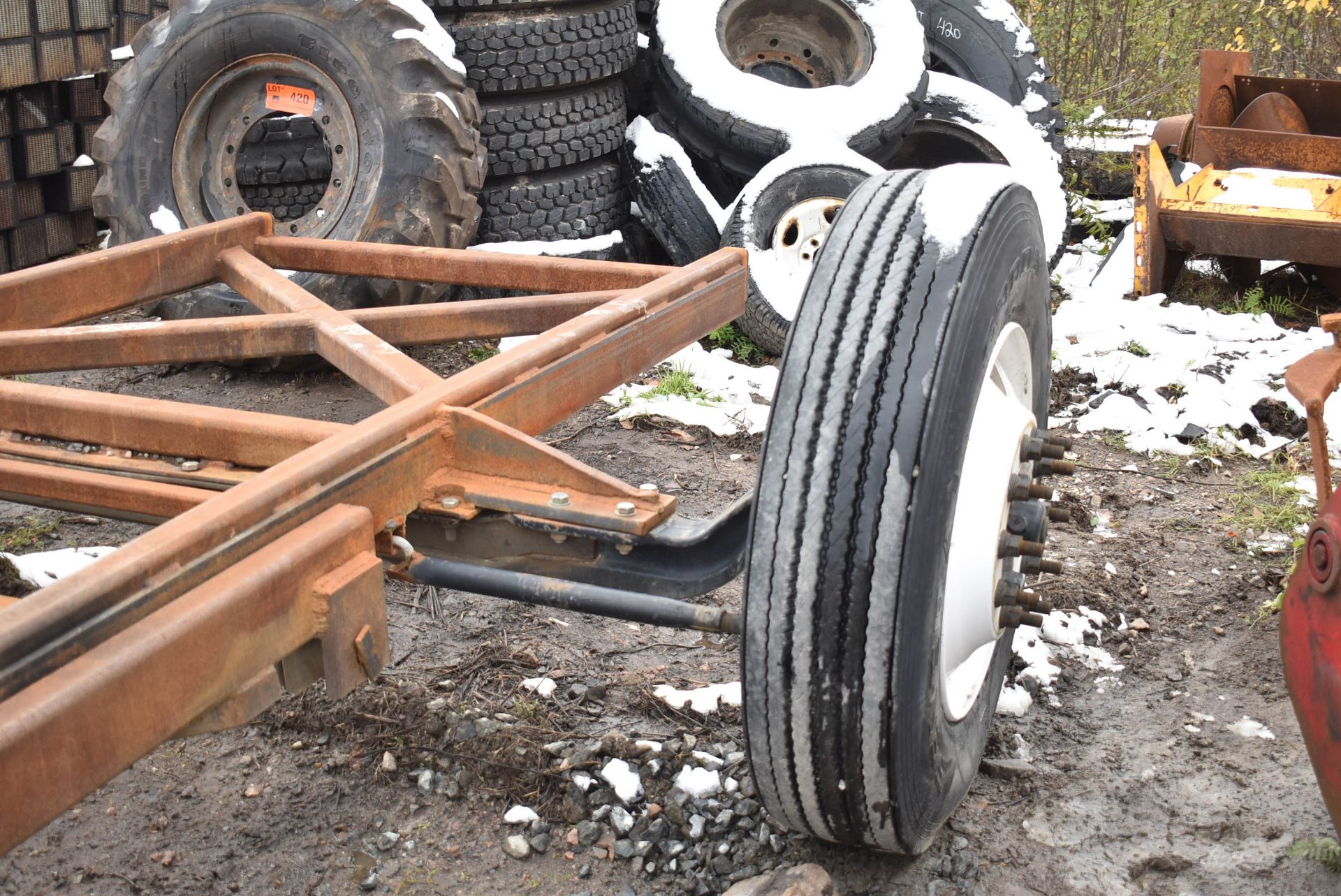 CUSTOM SINGLE AXLE YARD TRAILER S/N N/A (TR-01) (YARD TRAILER ONLY - NOT REGISTERED - NOT PLATED) ( - Image 3 of 5