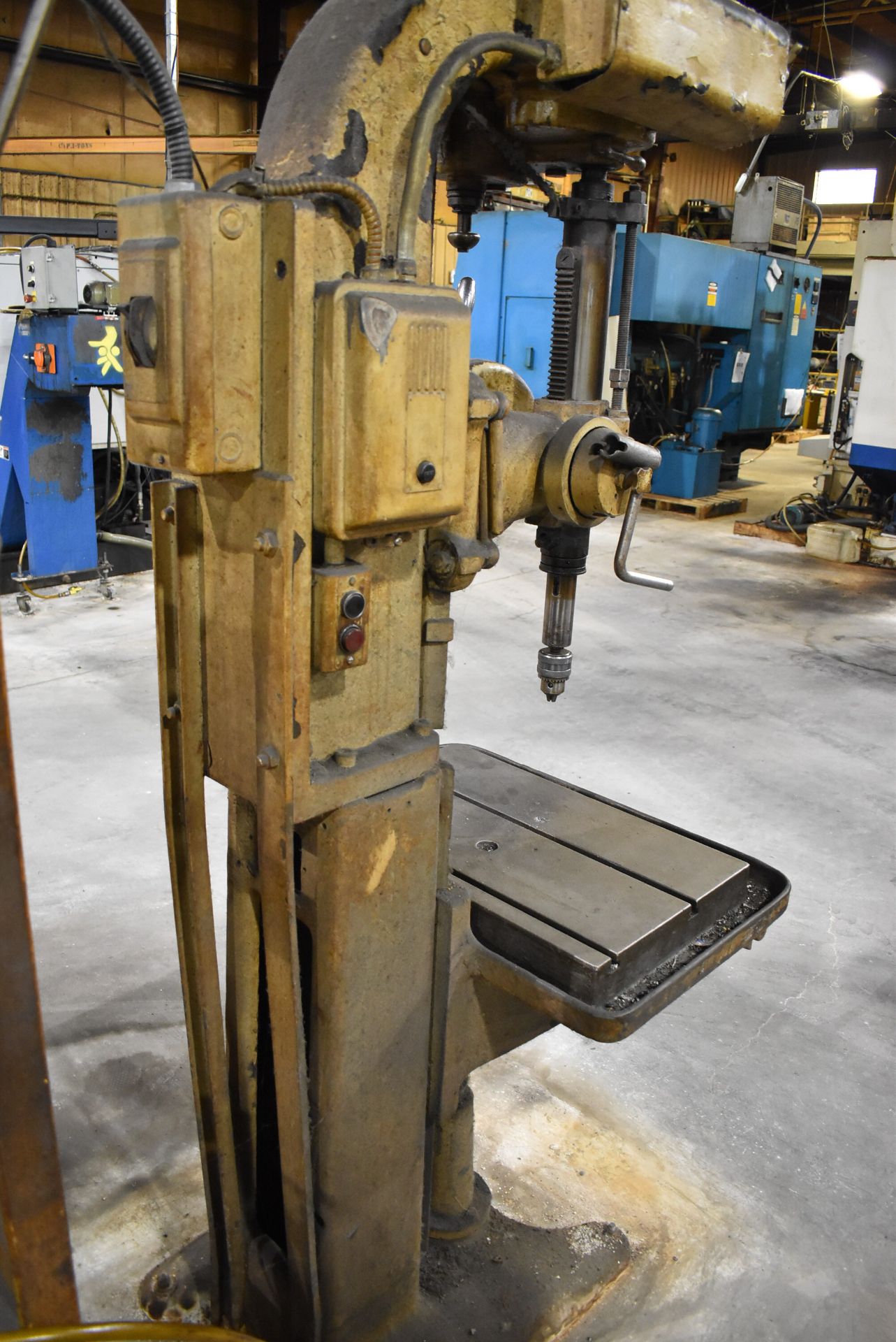 HERBERT FLOOR-TYPE DRILL PRESS WITH 24"X15" TABLE, 12" THROAT, 8" STROKE, S/N: N/A (CI)[RIGGING - Image 4 of 4