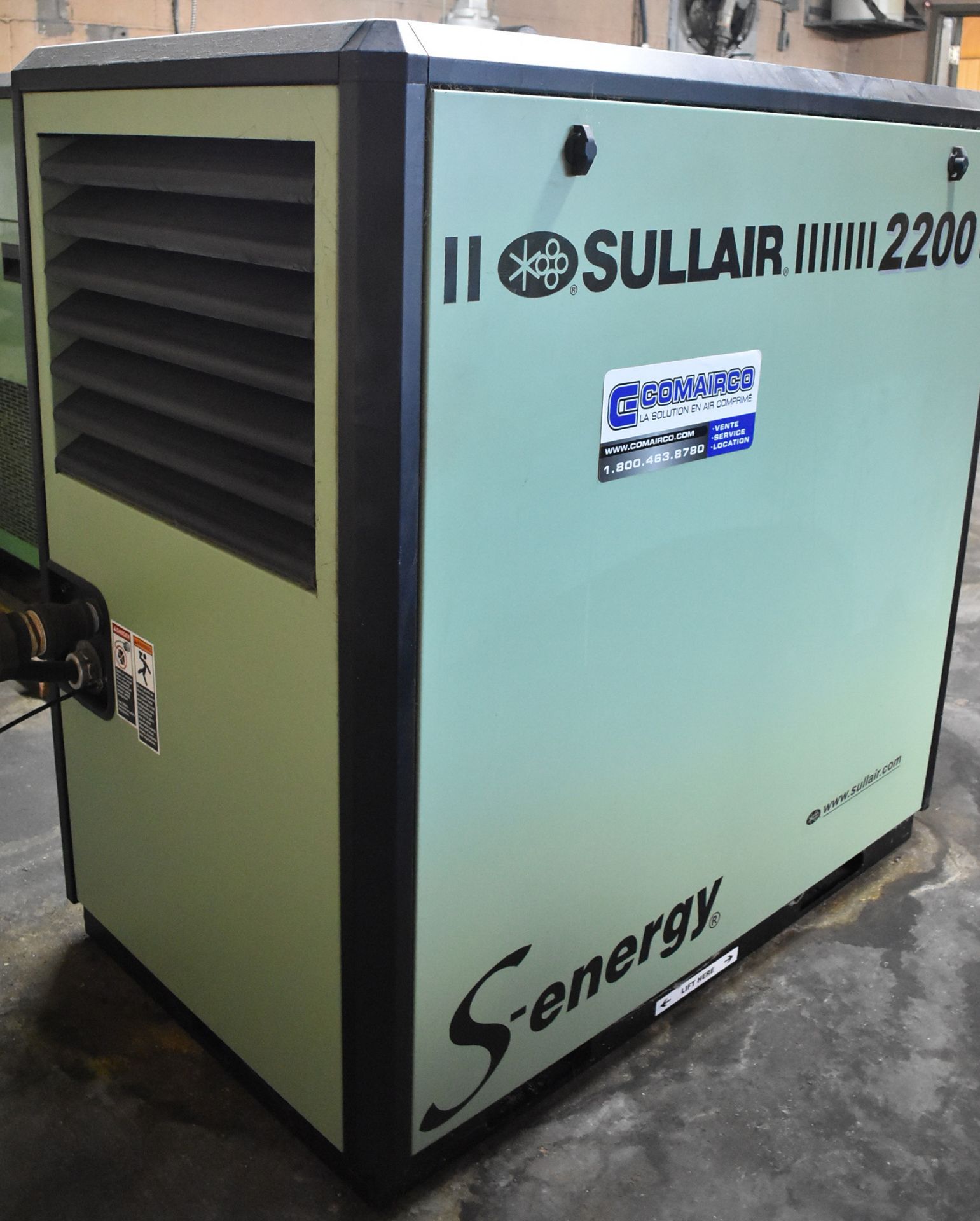 SULLAIR (2021) 2209AC 30 HP ROTARY SCREW AIR COMPRESSOR WITH 1770 RPM, 125 PSI OPERATING PRESSURE, - Image 3 of 5