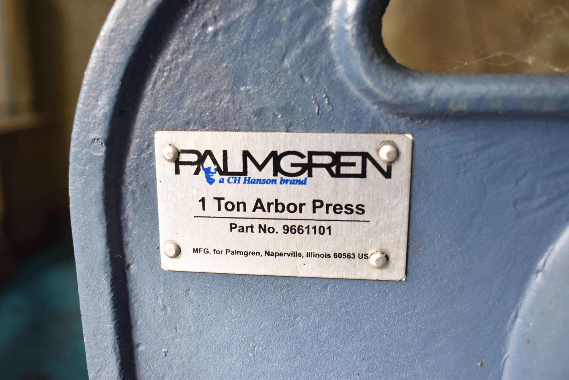 PALMGREN 1 TON ARBOR PRESS, S/N: 9661101 - Image 2 of 2