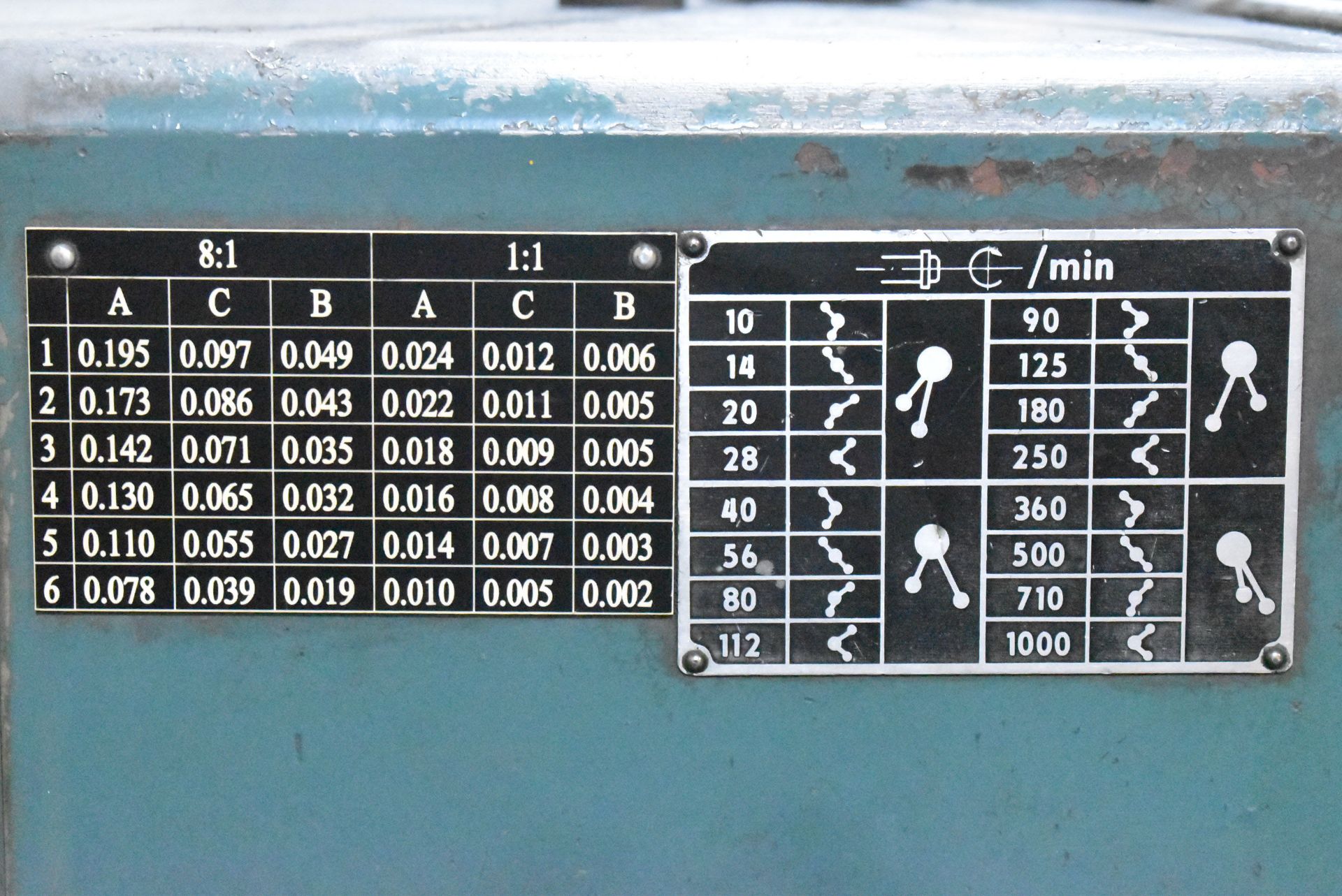 TOS SN 71 C GAP BED ENGINE LATHE WITH 30" SWING, 120" BETWEEN CENTERS, 3" SPINDLE BORE, SPEEDS TO - Image 7 of 12