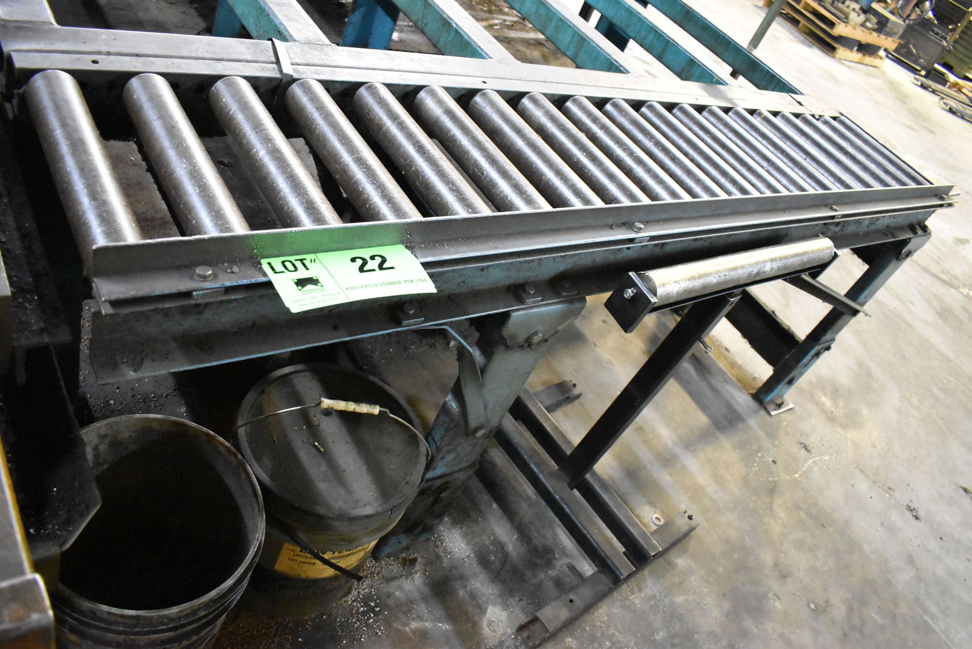 84"X16" INFEED CONVEYOR (CI)[RIGGING FEE FOR LOT #22 - $50 CAD PLUS APPLICABLE TAXES]