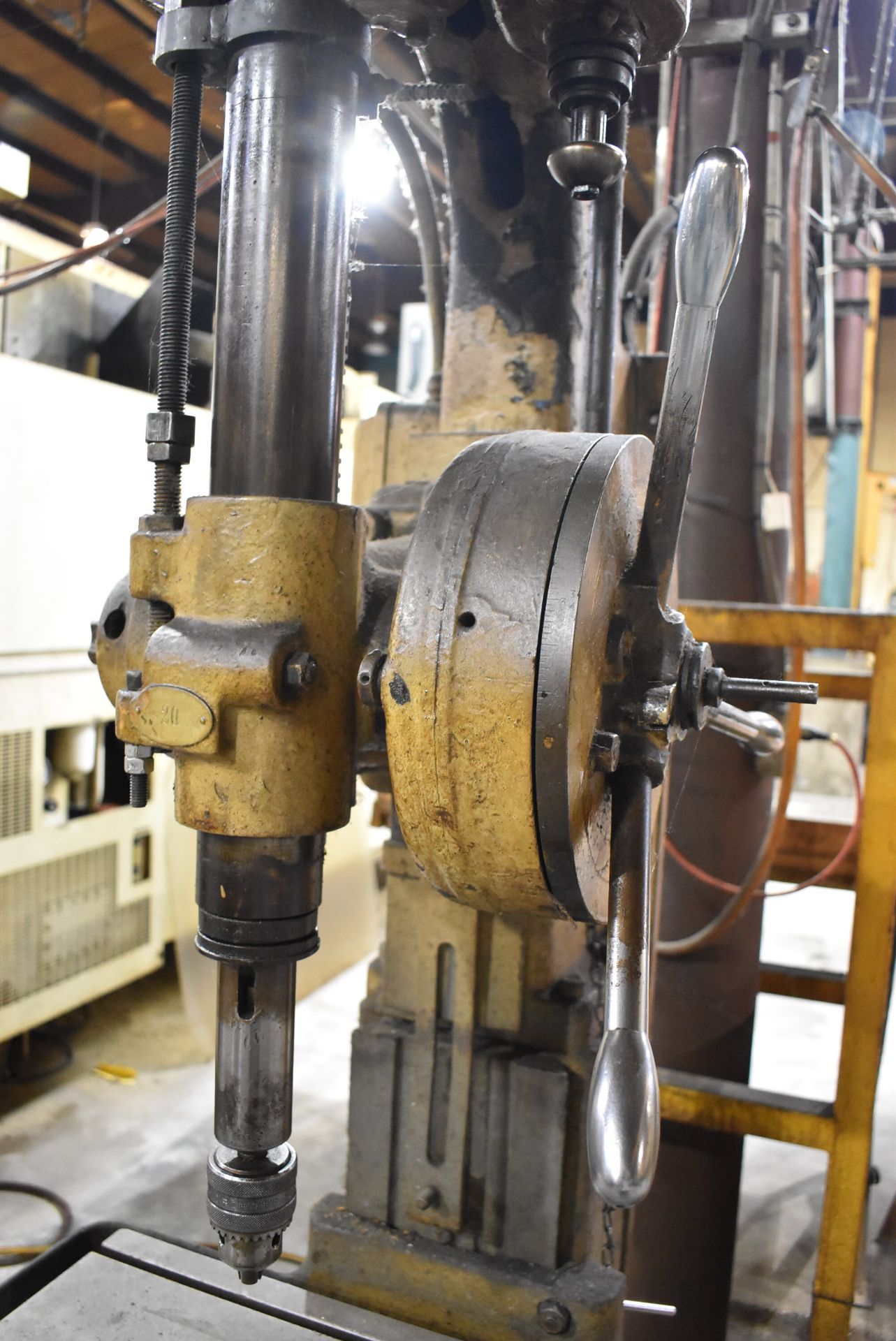 HERBERT FLOOR-TYPE DRILL PRESS WITH 24"X15" TABLE, 12" THROAT, 8" STROKE, S/N: N/A (CI)[RIGGING - Image 2 of 4