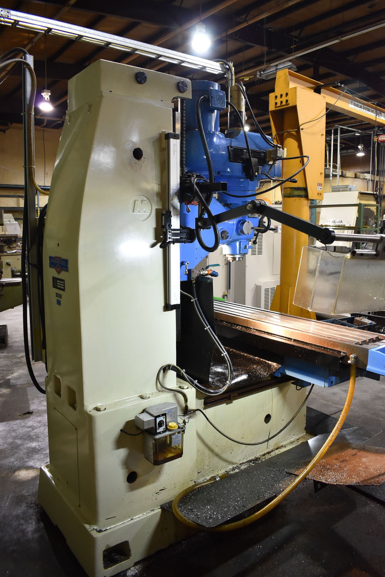 ROYAL BM-5V VERTICAL MILLING MACHINE WITH 59"X12" TABLE, SPEEDS TO 4200 RPM, POWER FEED TABLE, FAGOR - Image 6 of 7