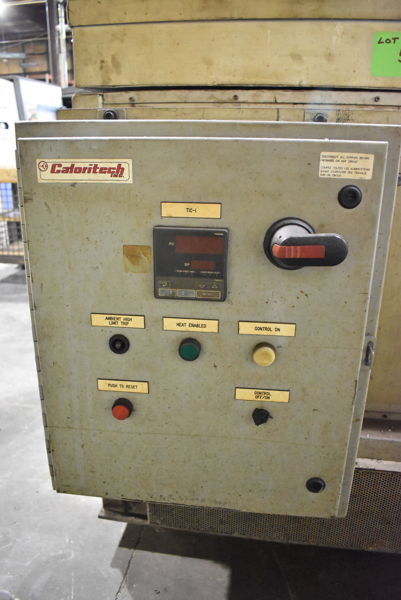 CALORITECH ELECTRIC OVEN WITH DIGITAL TEMPERATURE GAUGE, S/N: N/A (CI)[RIGGING FEE FOR LOT #55A - $ - Image 3 of 3