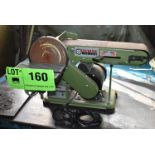 CENTRAL MACHINERY BENCH-TYPE COMBINATION SANDER WITH 6" DISC, 4" BELT, S/N: N/A