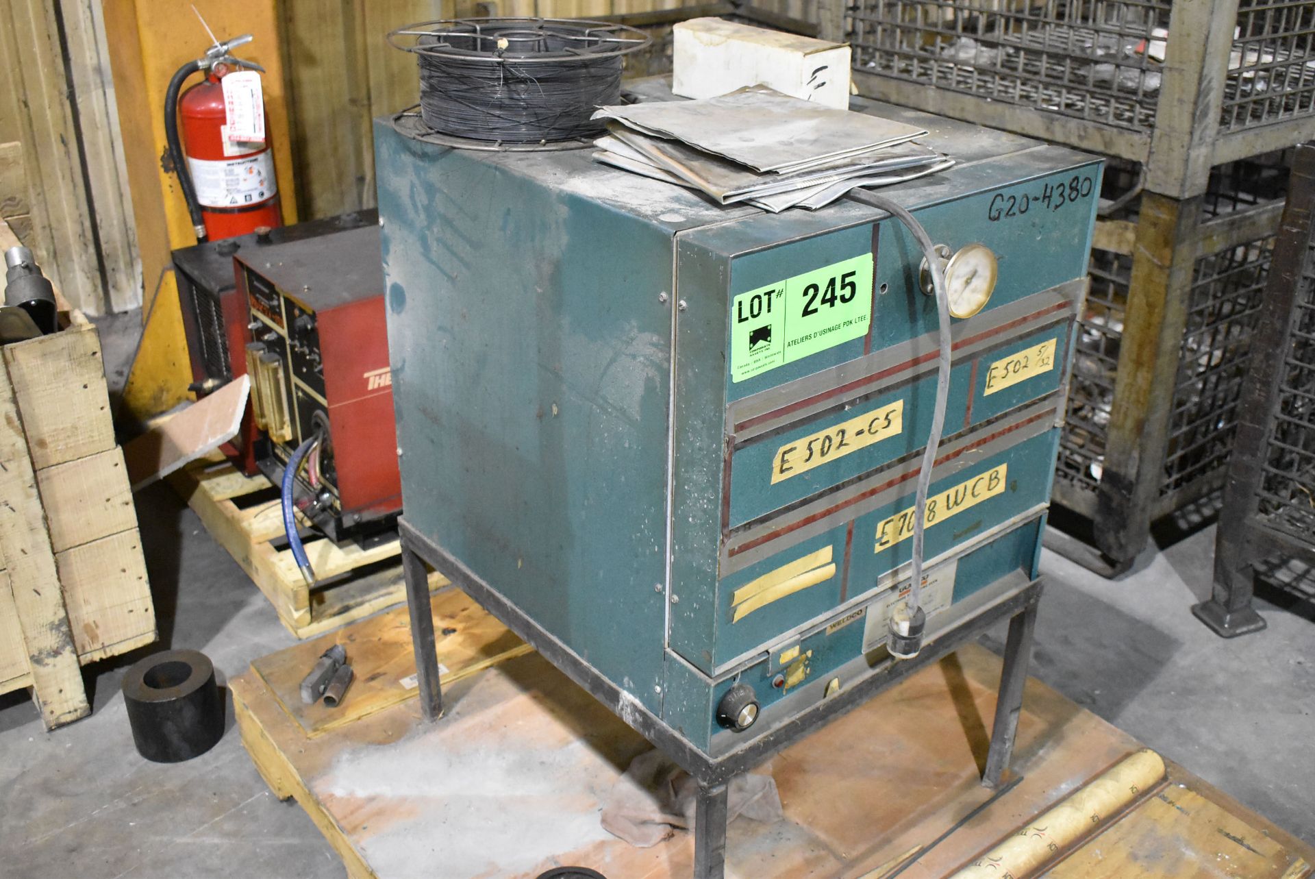 LOT/ GULLCO WELDING ELECTRODE OVEN, (2) THERMAL DYNAMICS PLASMA CUTTING POWER SOURCES, CRATE WITH - Image 2 of 10