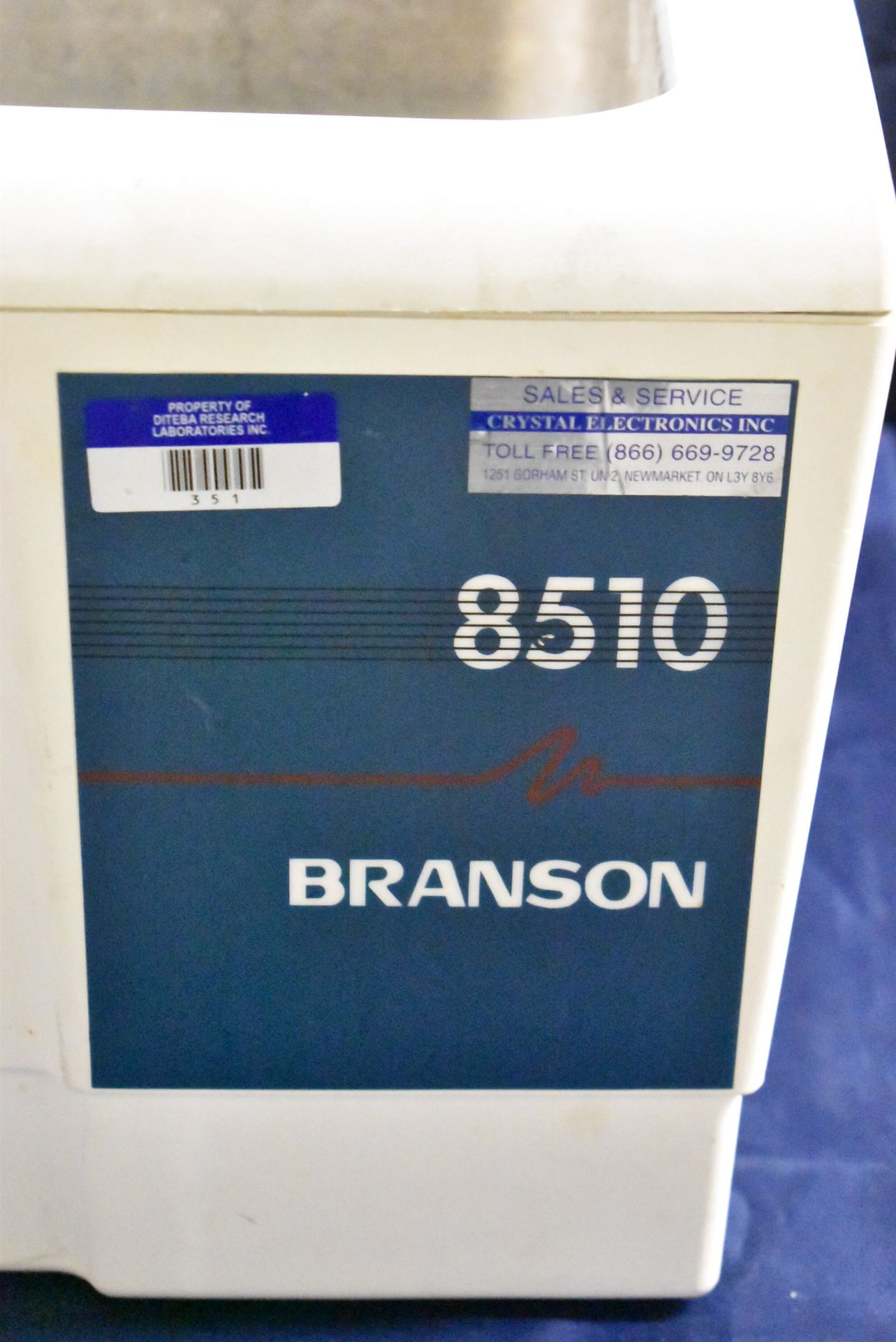 BRANSONIC 8510R-DTH ULTRASONIC CLEANER, S/N: RPC07112316F - Image 3 of 4