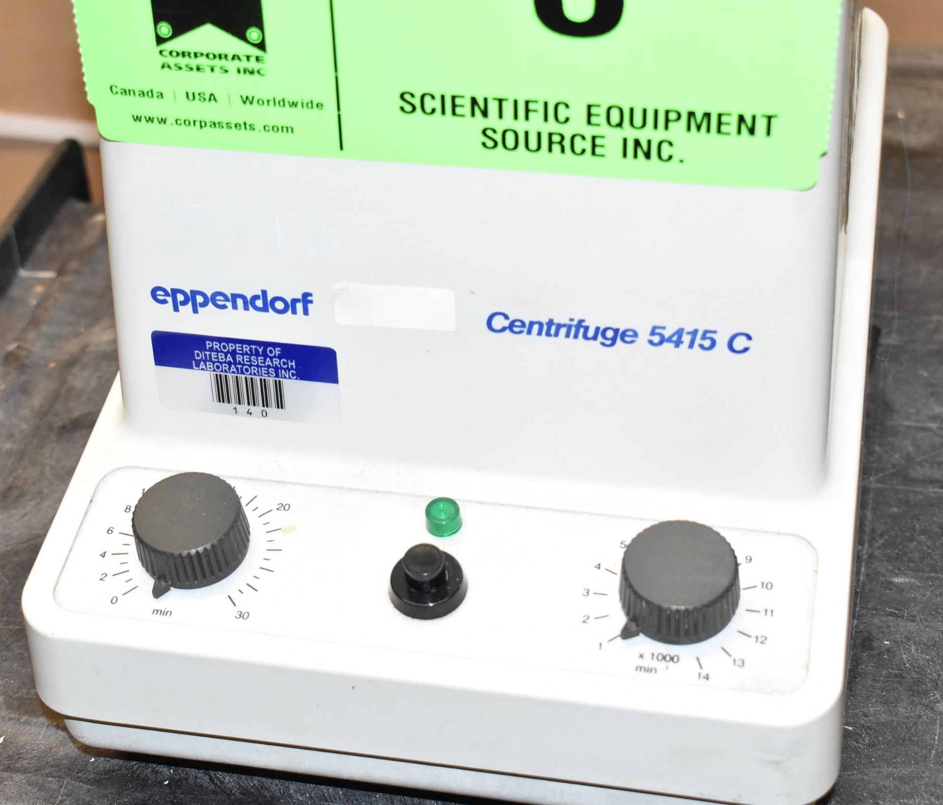 EPPENDORF 5415C BENCHTOP ROTARY MICRO-CENTRIFUGE WITH VARIABLE SPEEDS UP TO 14,000 RPM, 18X1.5ML - Image 3 of 4