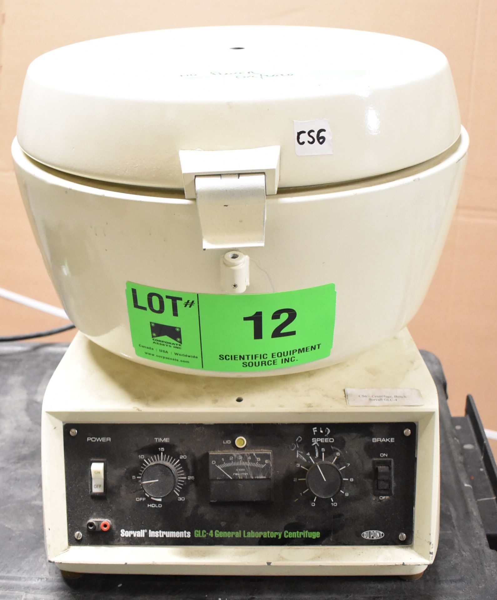 SORVALL GLC-4 GENERAL LABORATORY CENTRIFUGE, S/N: N/A