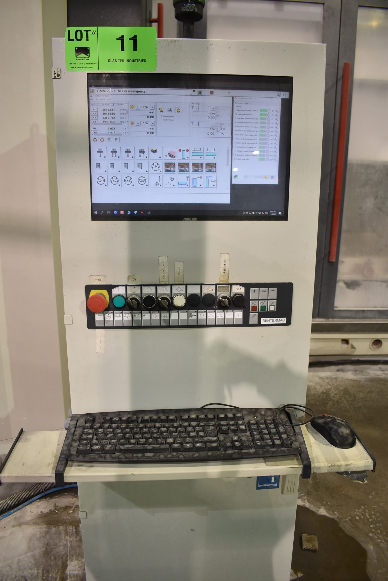 INTERMAC VERTMAX 2.6 (2015) CNC TWIN HEAD CUT-OUT DRILL AND SHAPING MACHINE WITH 23 STATION ATC, - Image 7 of 24